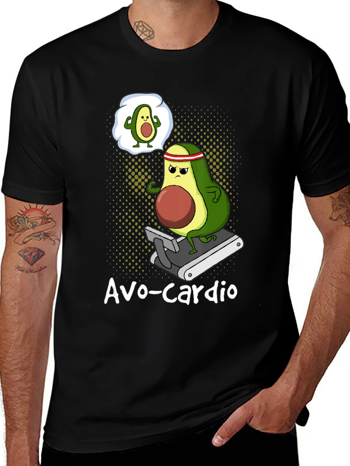 Variant 30 of Avo-Cardio Funny Avocado Workout T-Shirt