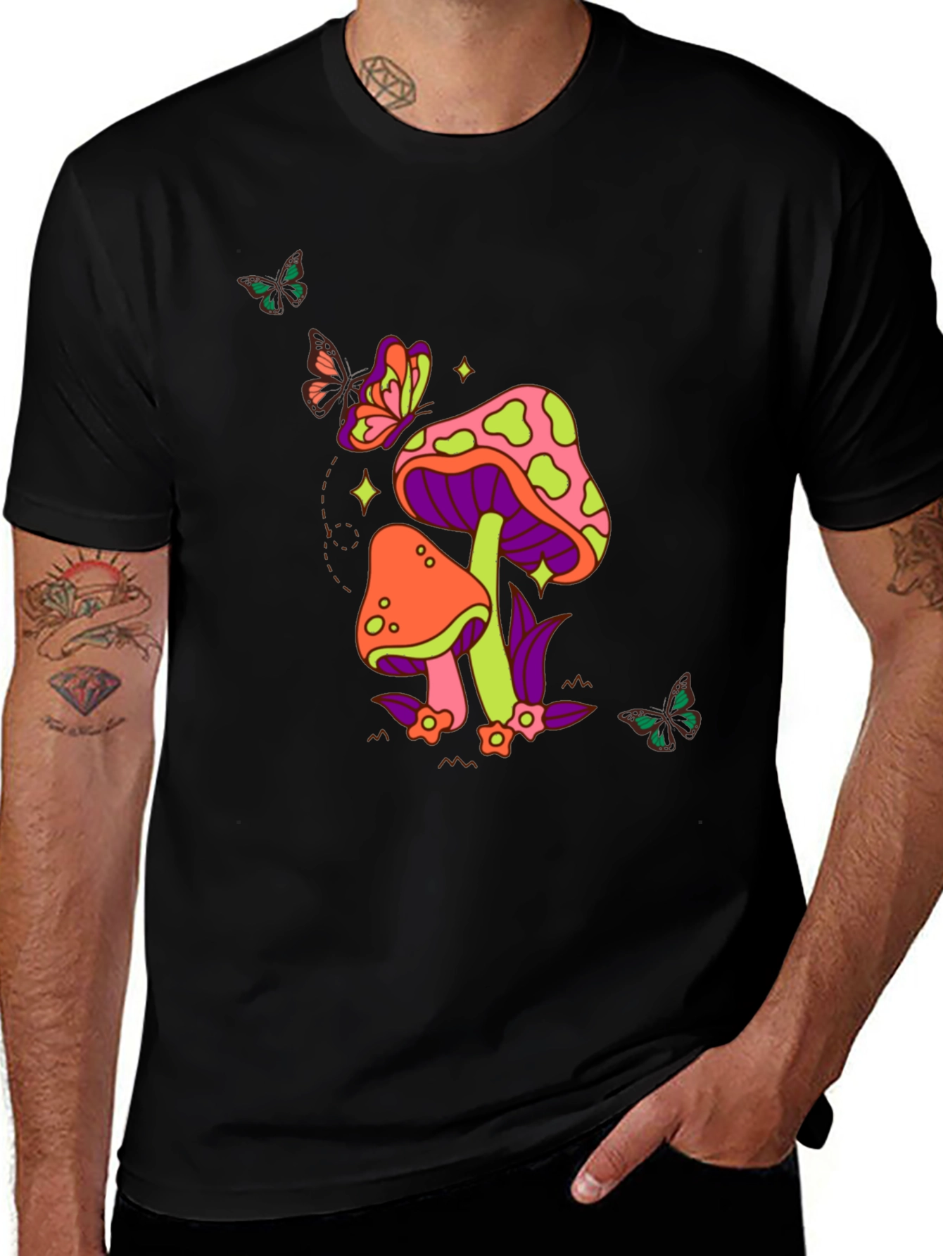 Variant 12 of Groovy Mushroom T-Shirt