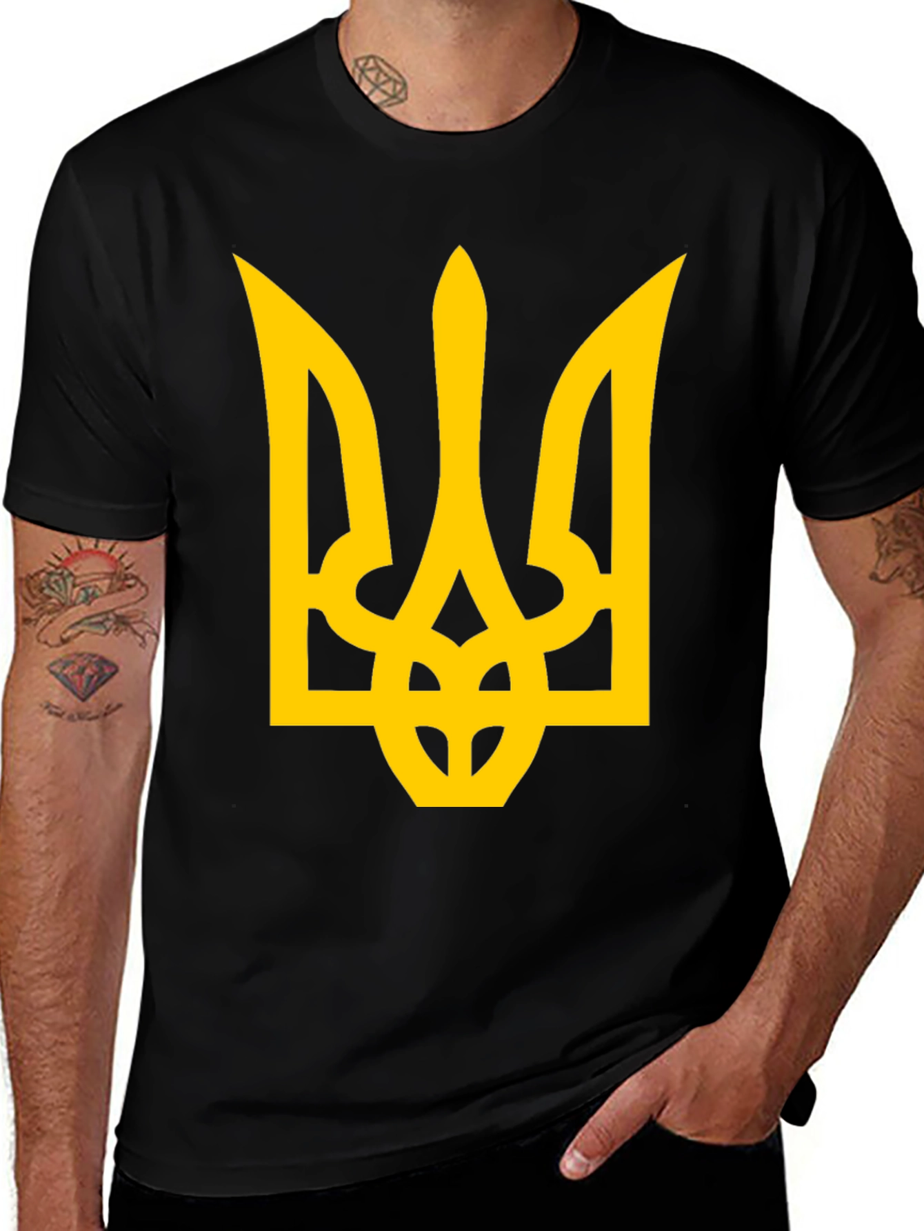 Ukraine Trident Black T-Shirt