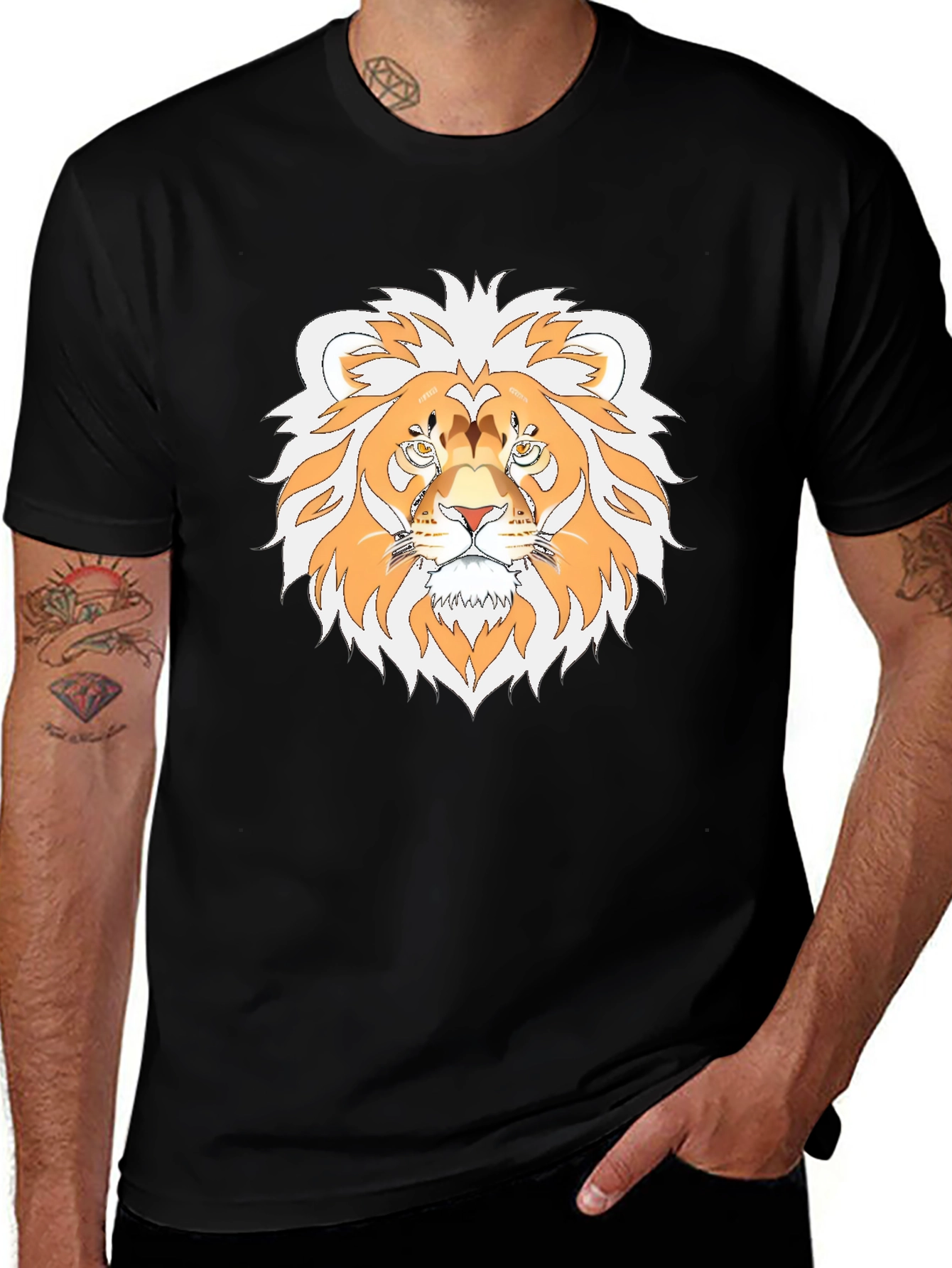 Variant 21 of Lion Graphic T-Shirt - Stylish Animal Tee