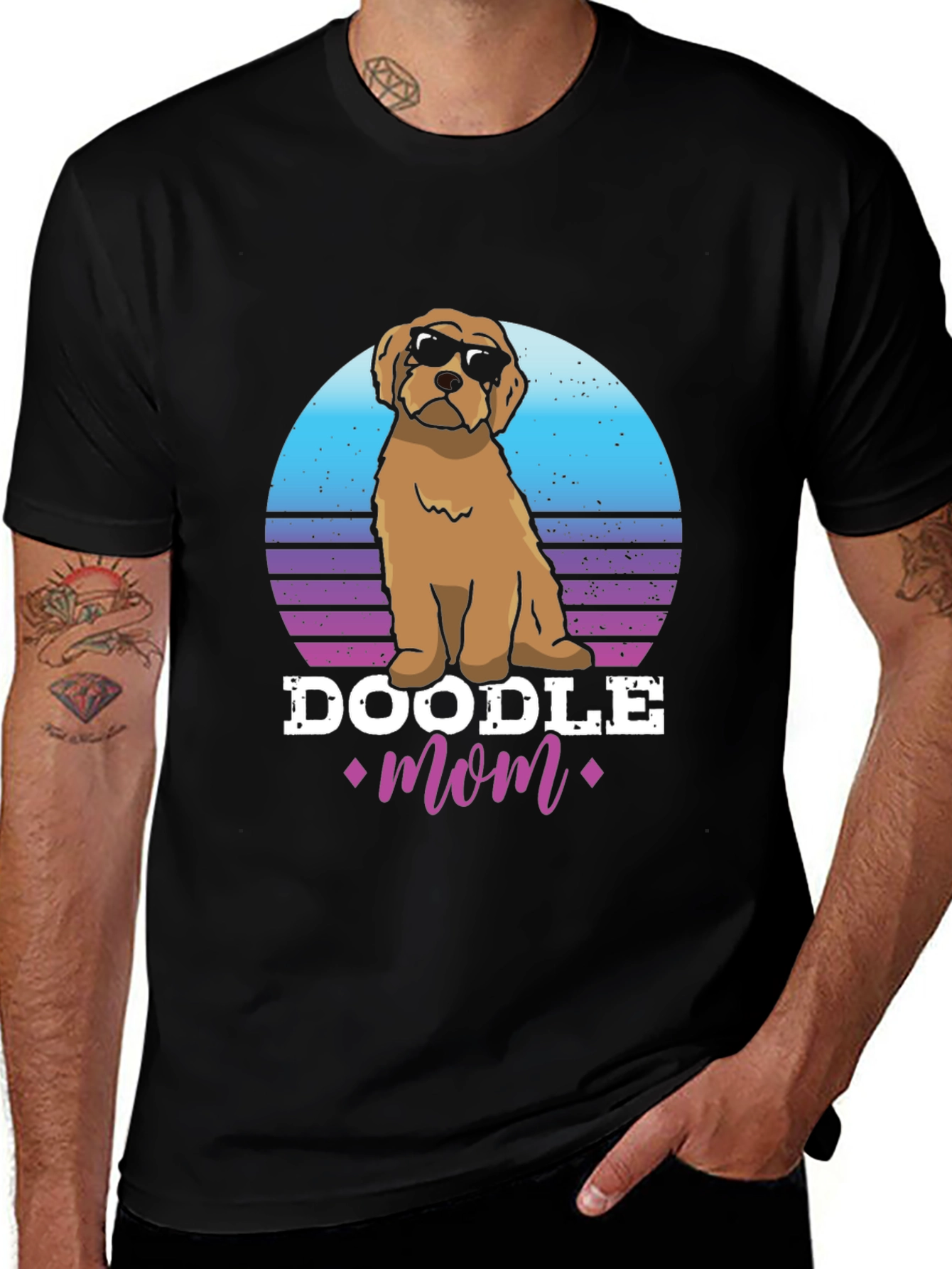 Doodle Mom T-Shirt - Retro Dog Lover Tee