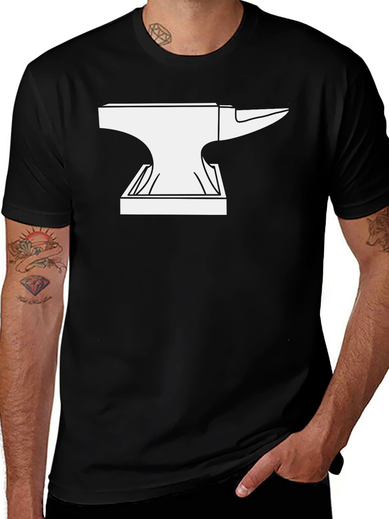 Variant 25 of Anvil Graphic T-Shirt - Blacksmithing Tee