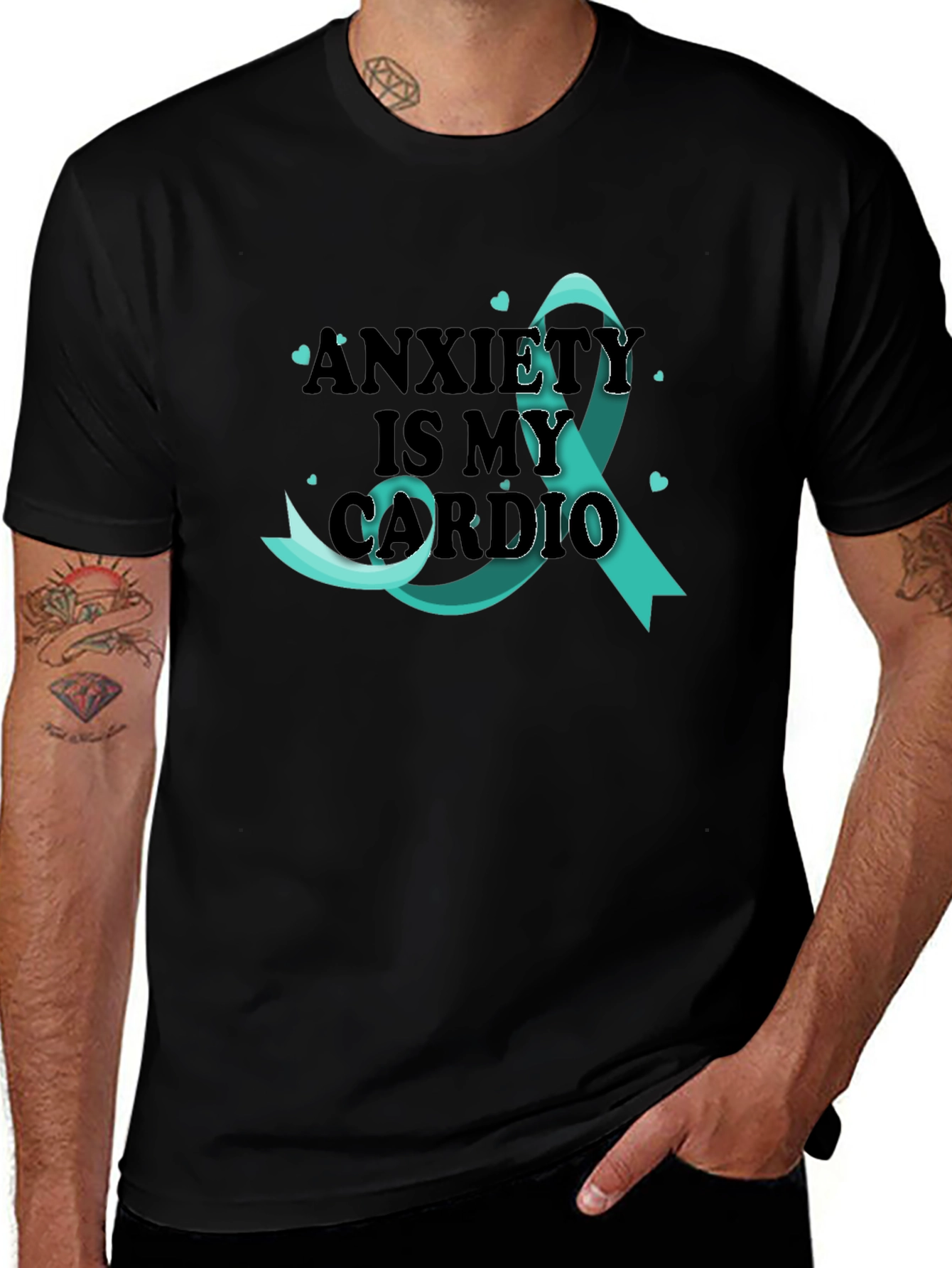 Variant 11 of Anxiety Is My Cardio Graphic Tee