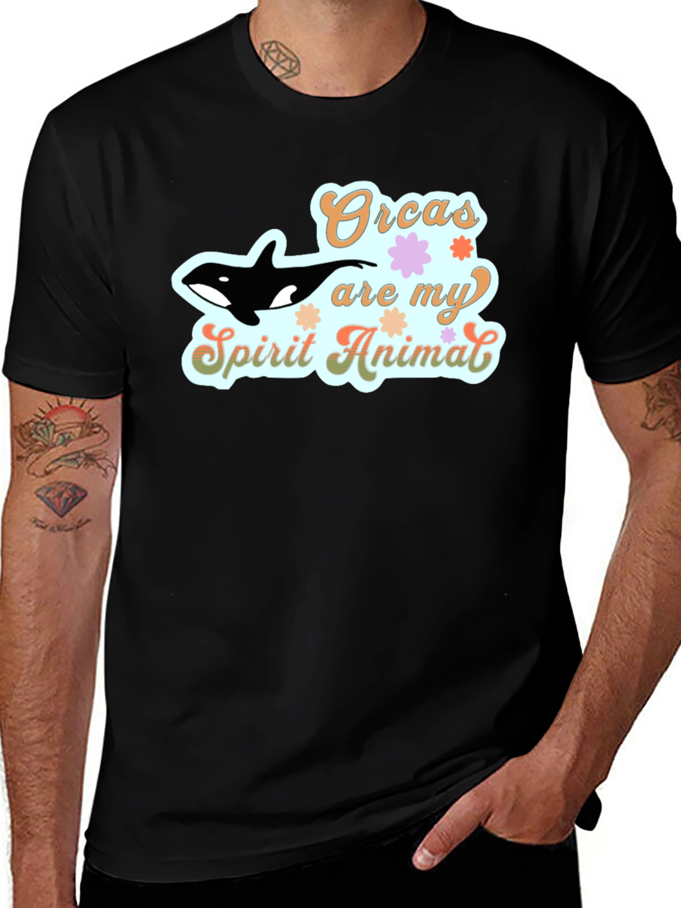 Variant 18 of Orcas Are My Spirit Animal Graphic Tee