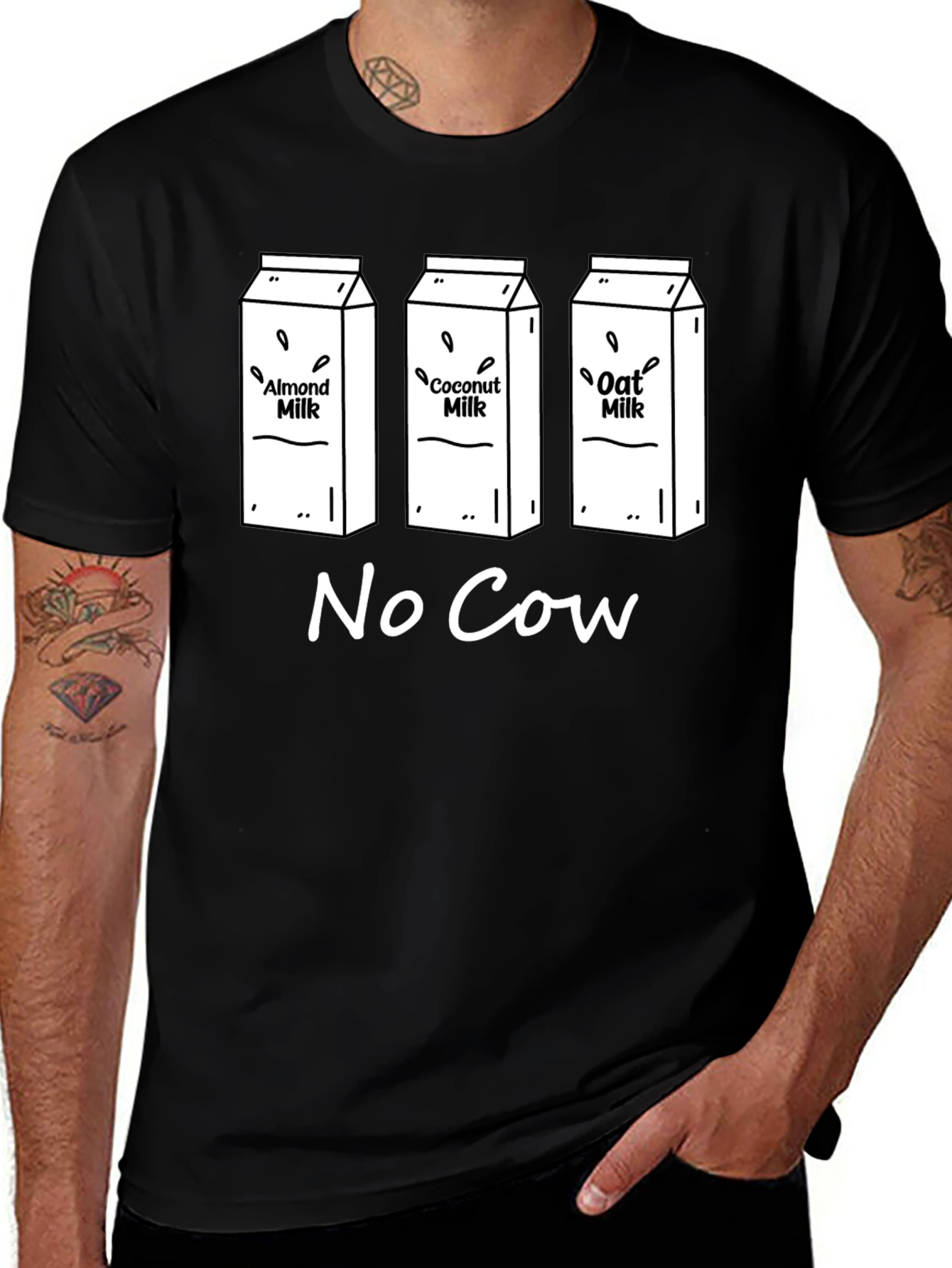 Vegan Milk T-Shirt - No Cow