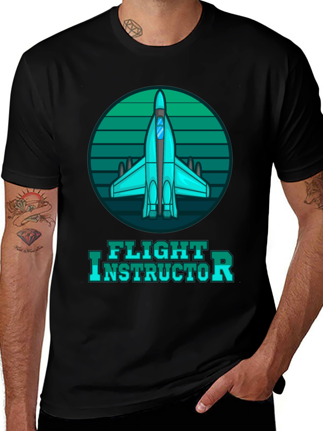 Variant 9 of Flight Instructor Graphic Tee - Aviation Lover Gift