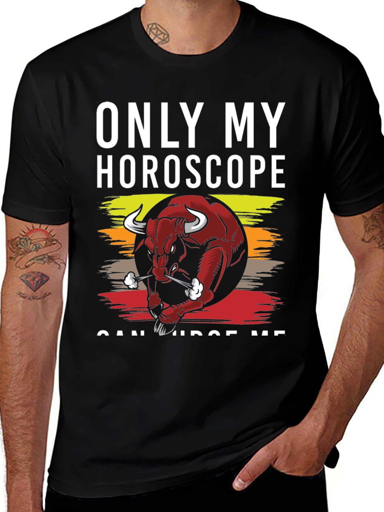Variant 15 of Only My Horoscope Can Judge Me Black T-Shirt