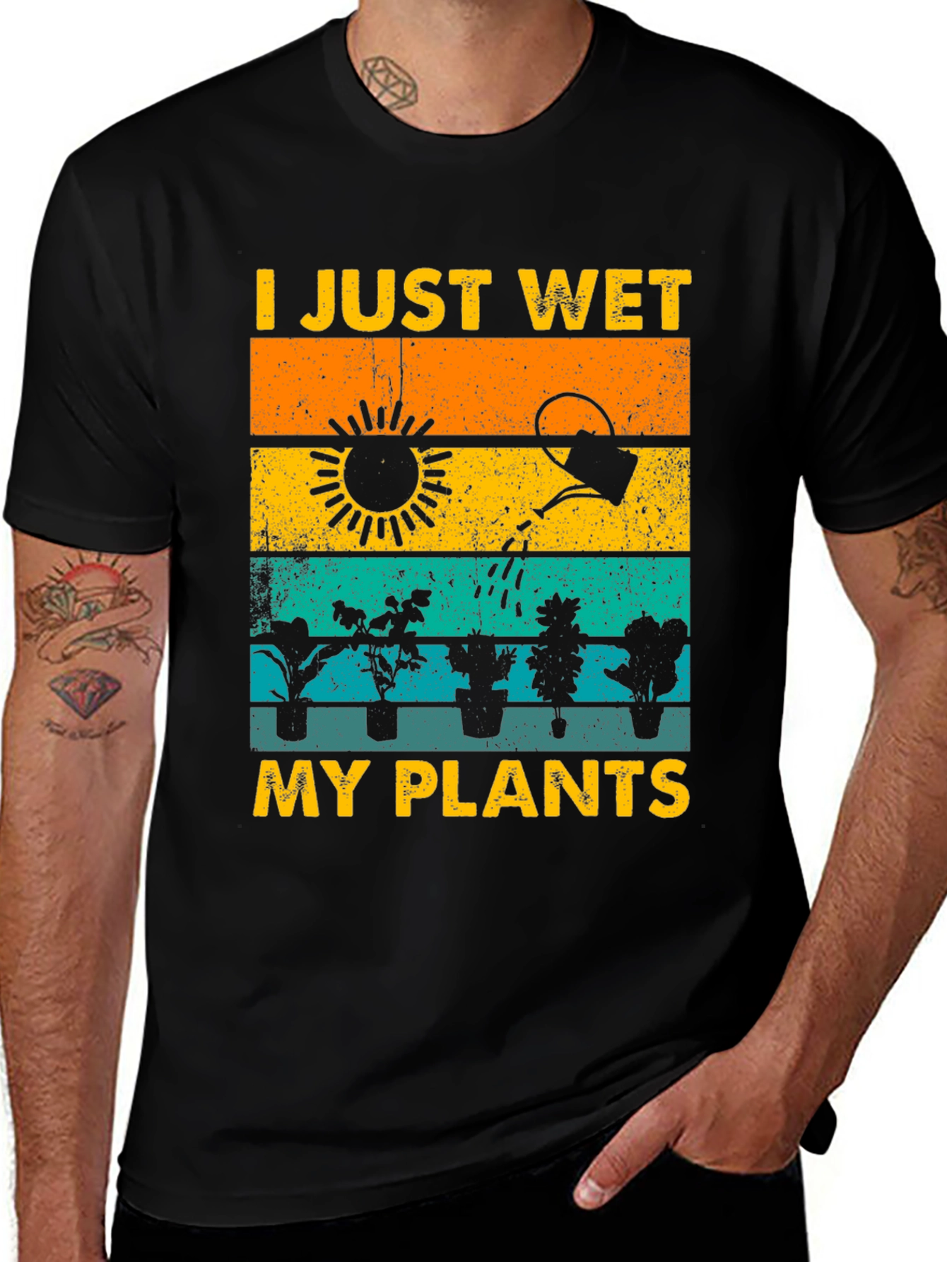 Variant 2 of I Just Wet My Plants T-Shirt Gardener Gift