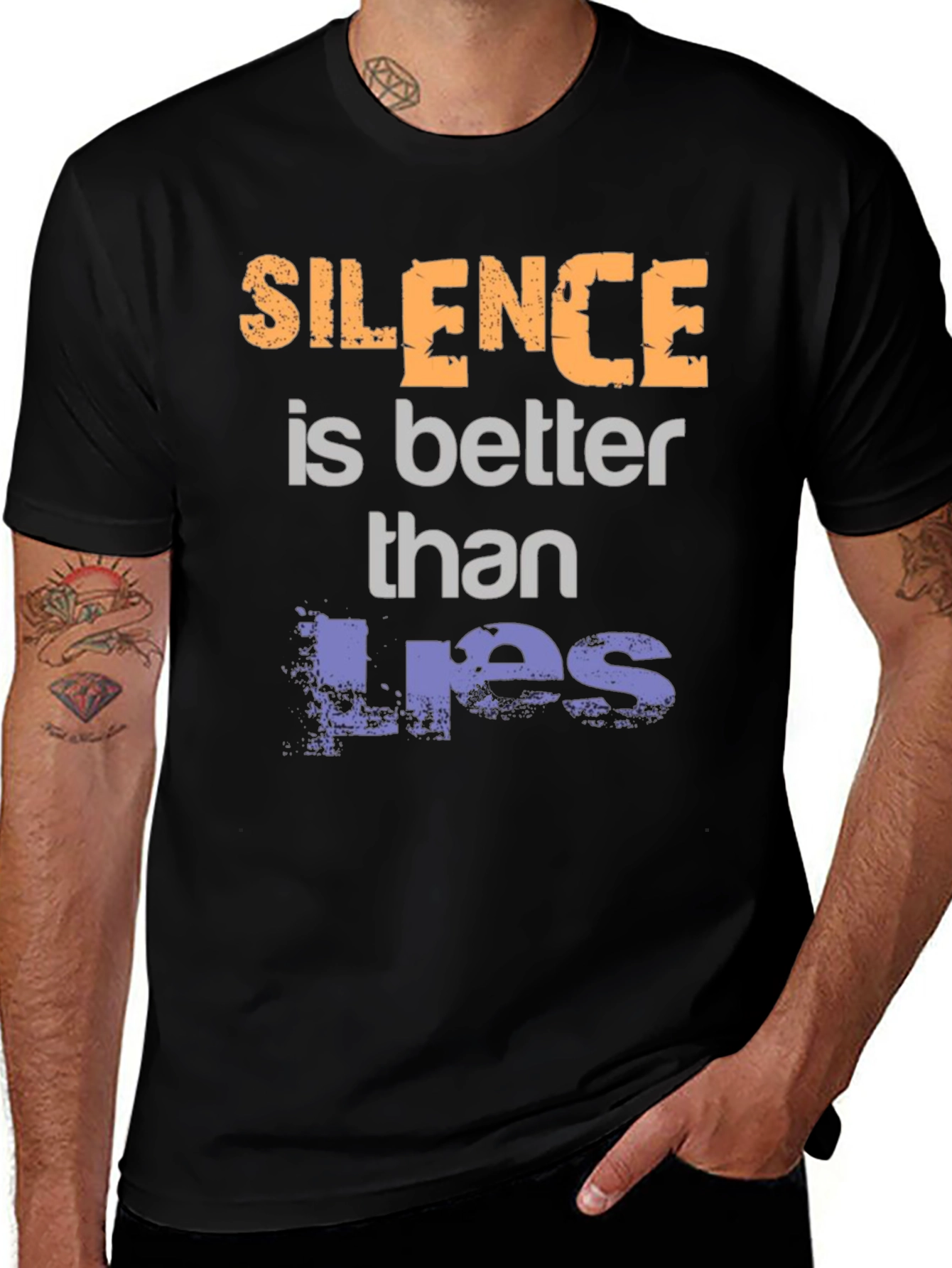 Variant 28 of Silence is Better Than Lies Graphic Tee