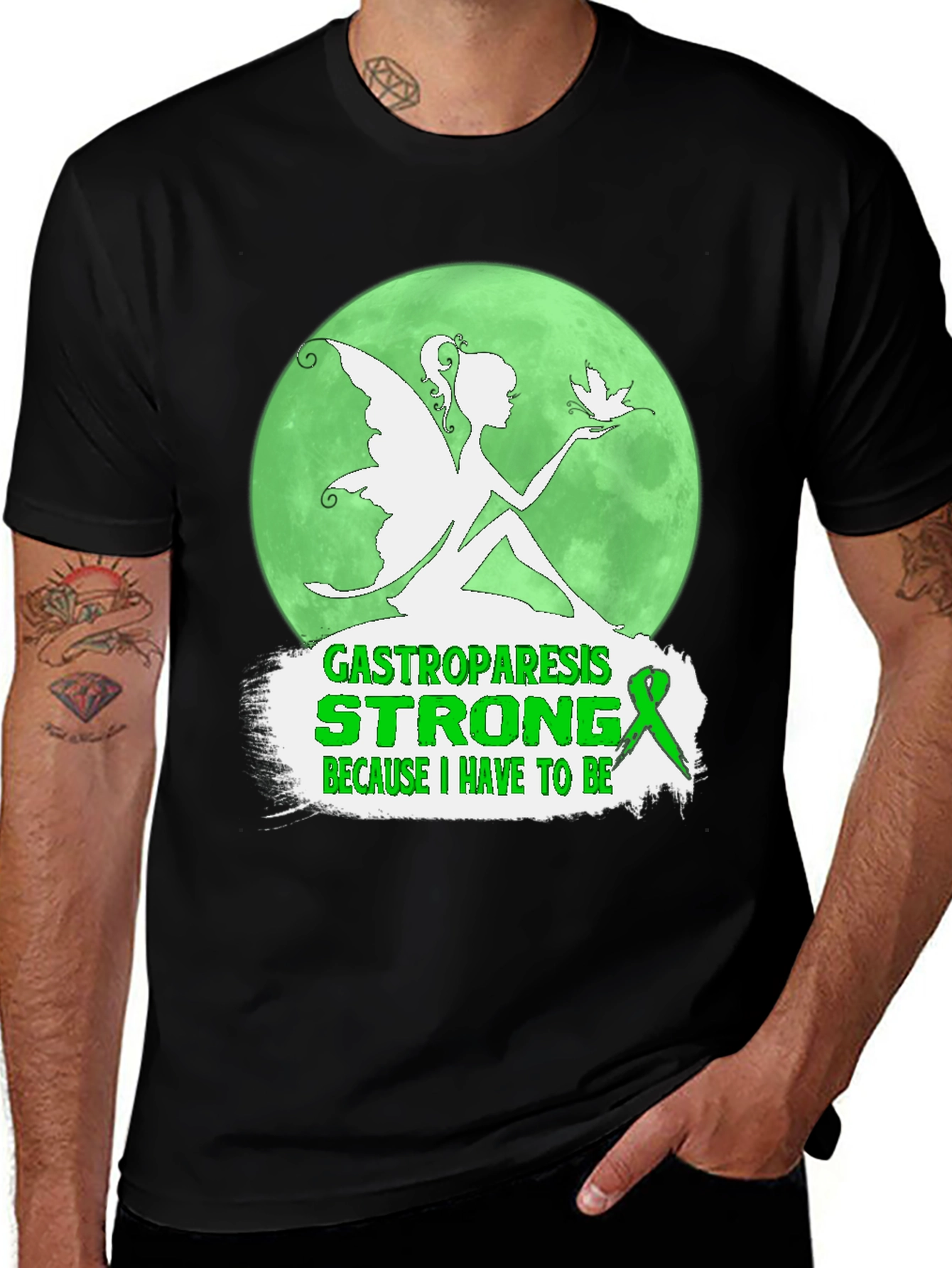 Variant 17 of Gastroparesis Strong Awareness T-Shirt