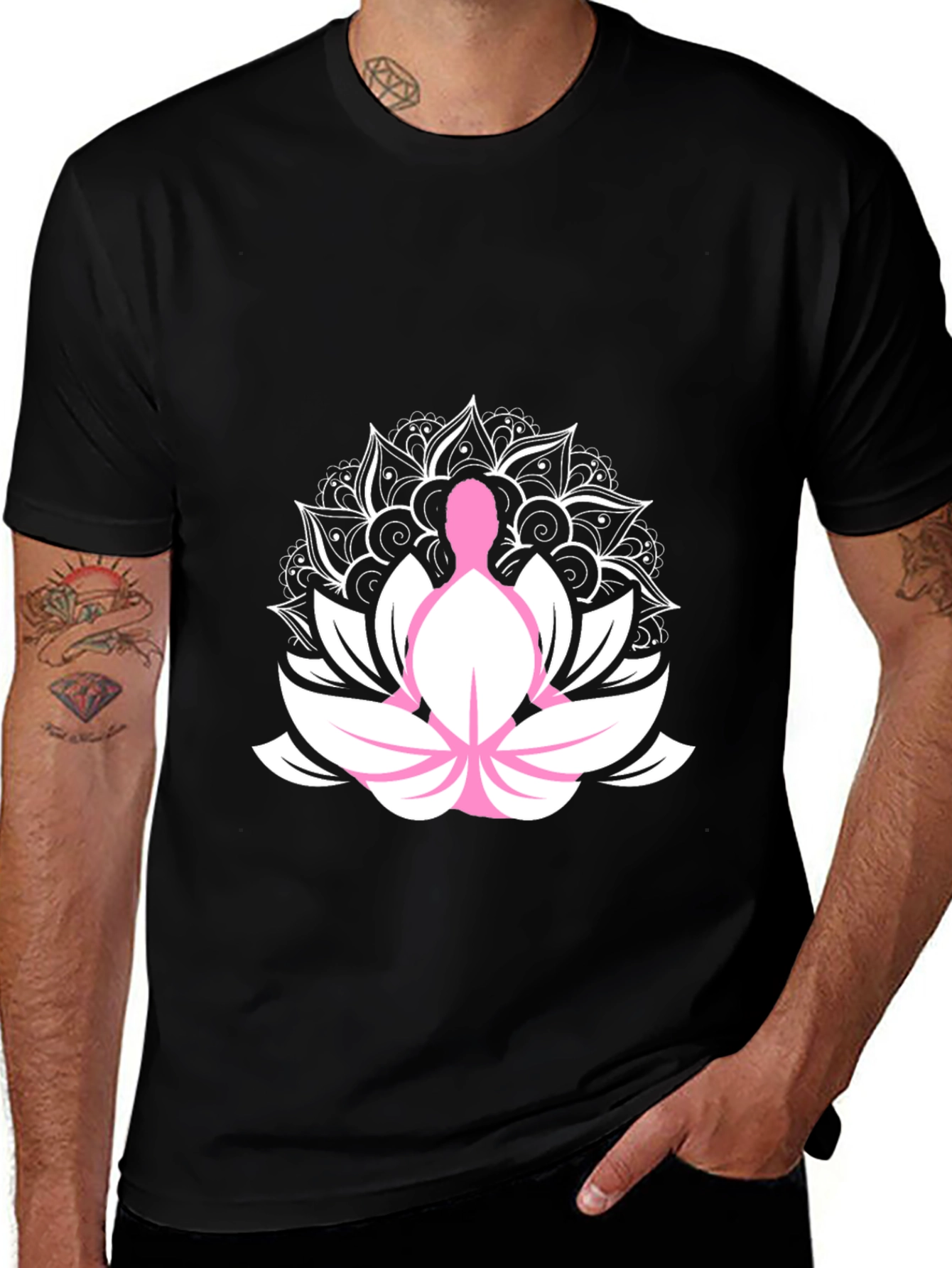Lotus Mandala Graphic T-Shirt