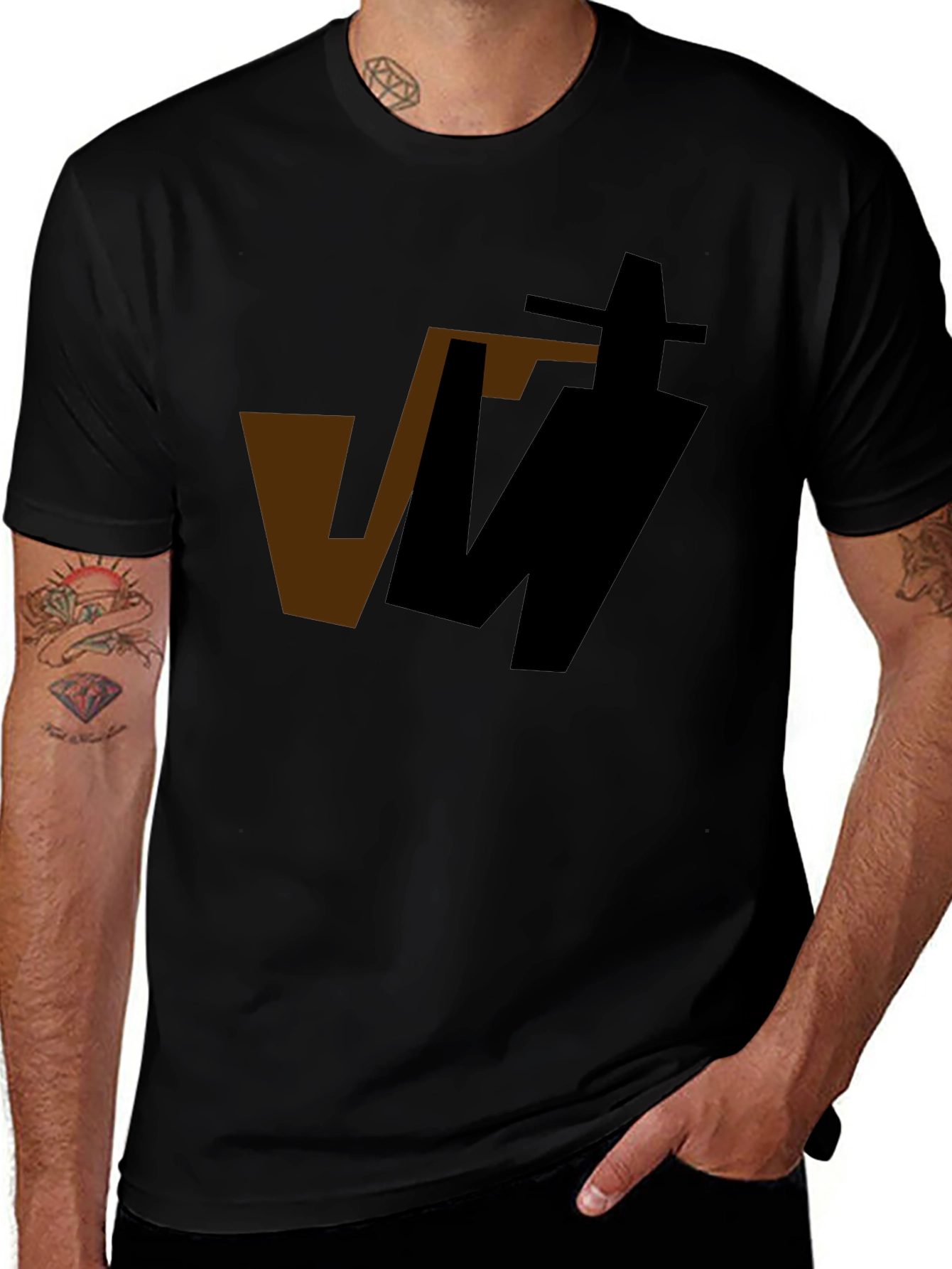 Variant 14 of Abstract Graphic Black T-Shirt