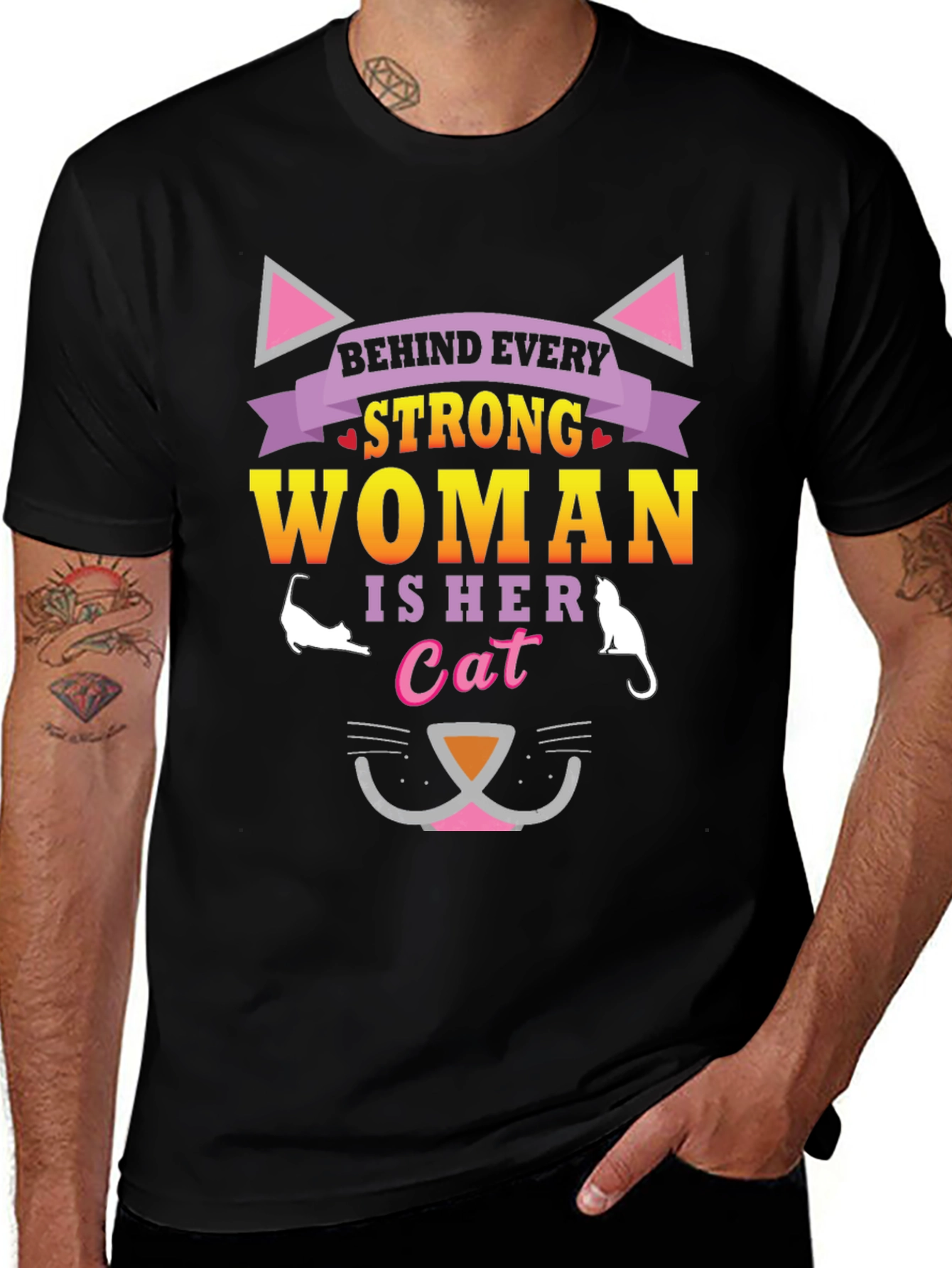 Variant 10 of Strong Woman Cat Lover T-Shirt