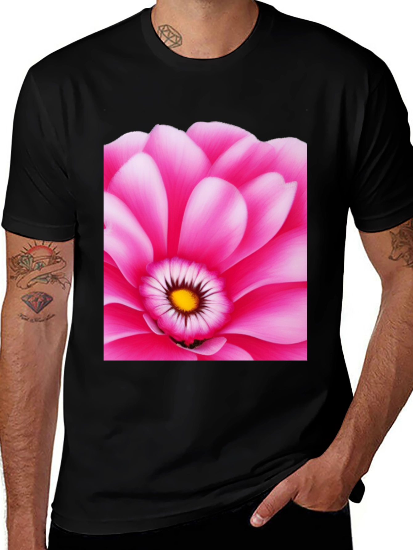 Variant 17 of Floral Print Crew Neck T-Shirt
