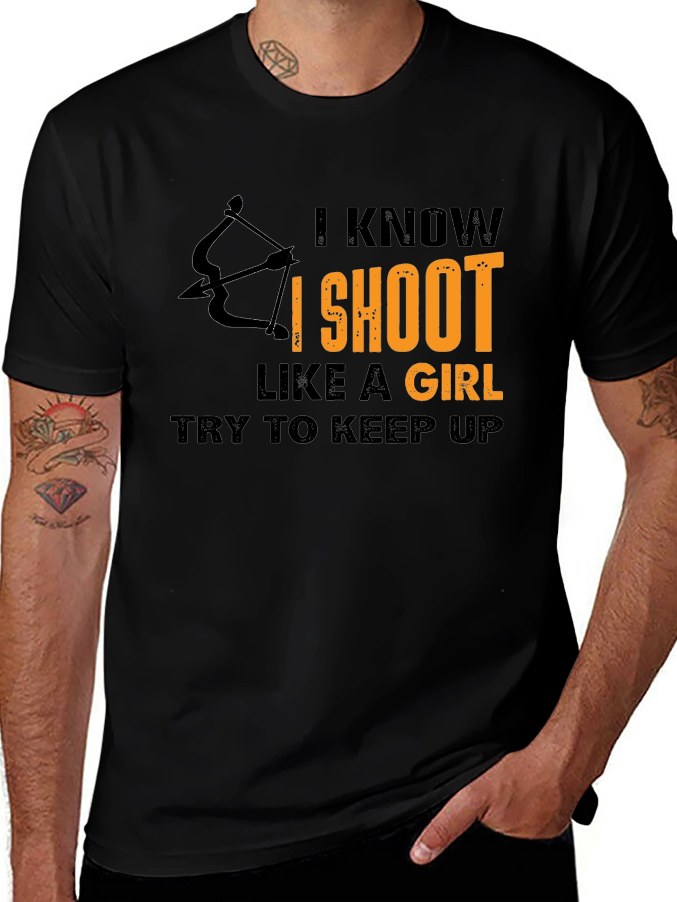 Variant 19 of I Shoot Like A Girl T-Shirt