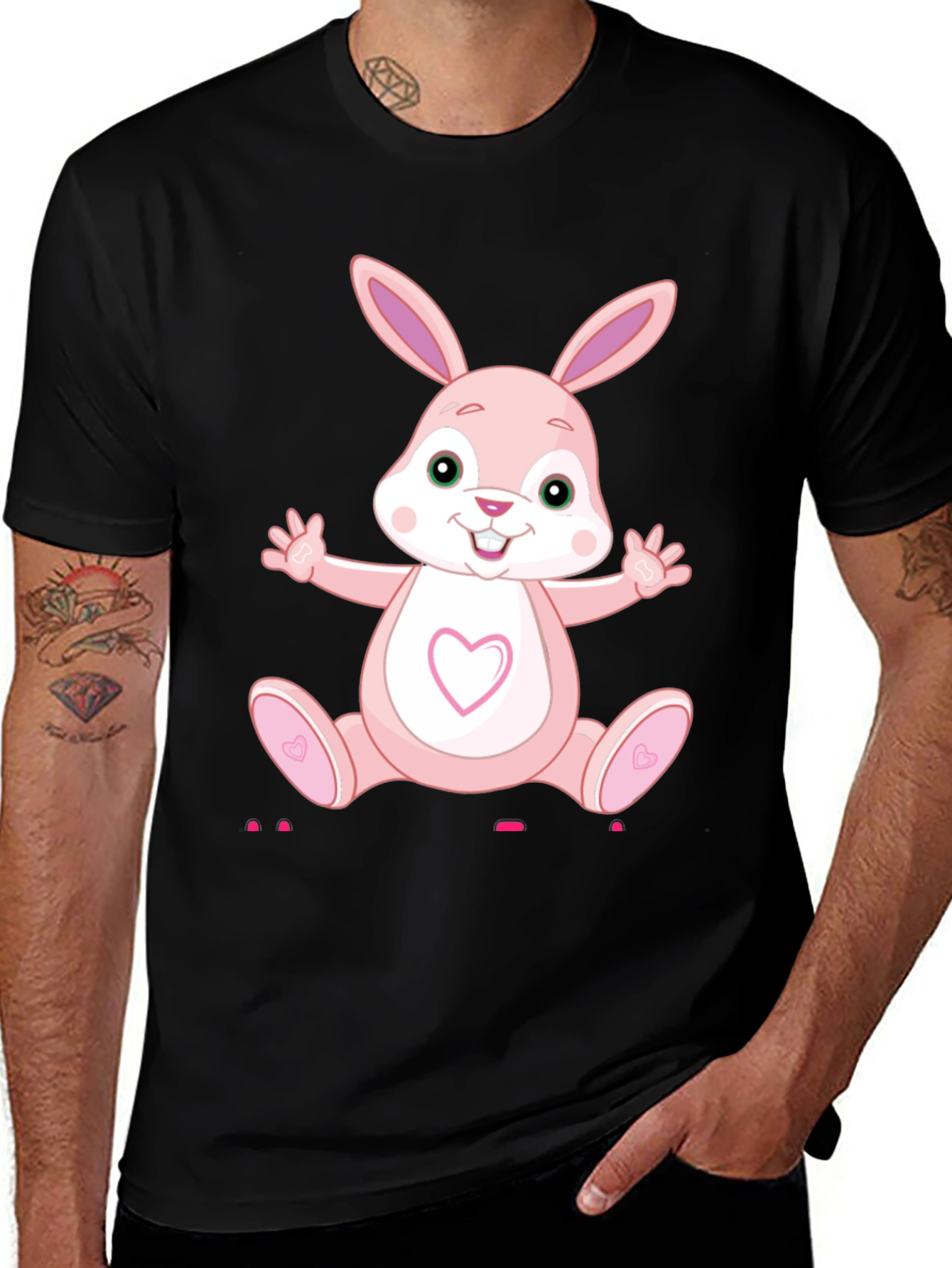 Variant 20 of Bunny Heart Graphic Tee