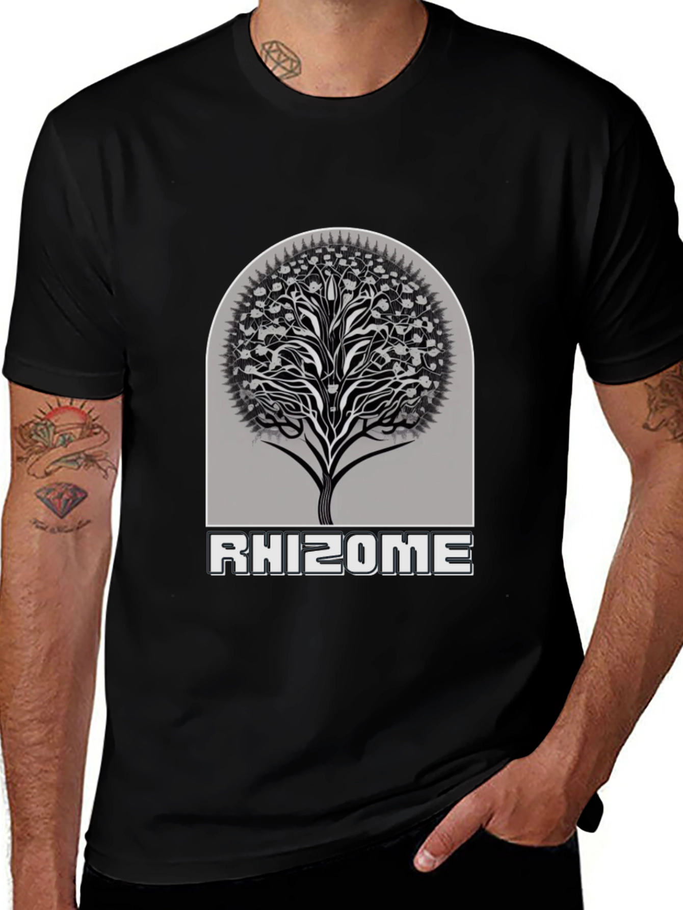 Variant 29 of Rhizome Tree Graphic T-Shirt - Stylish & Unique
