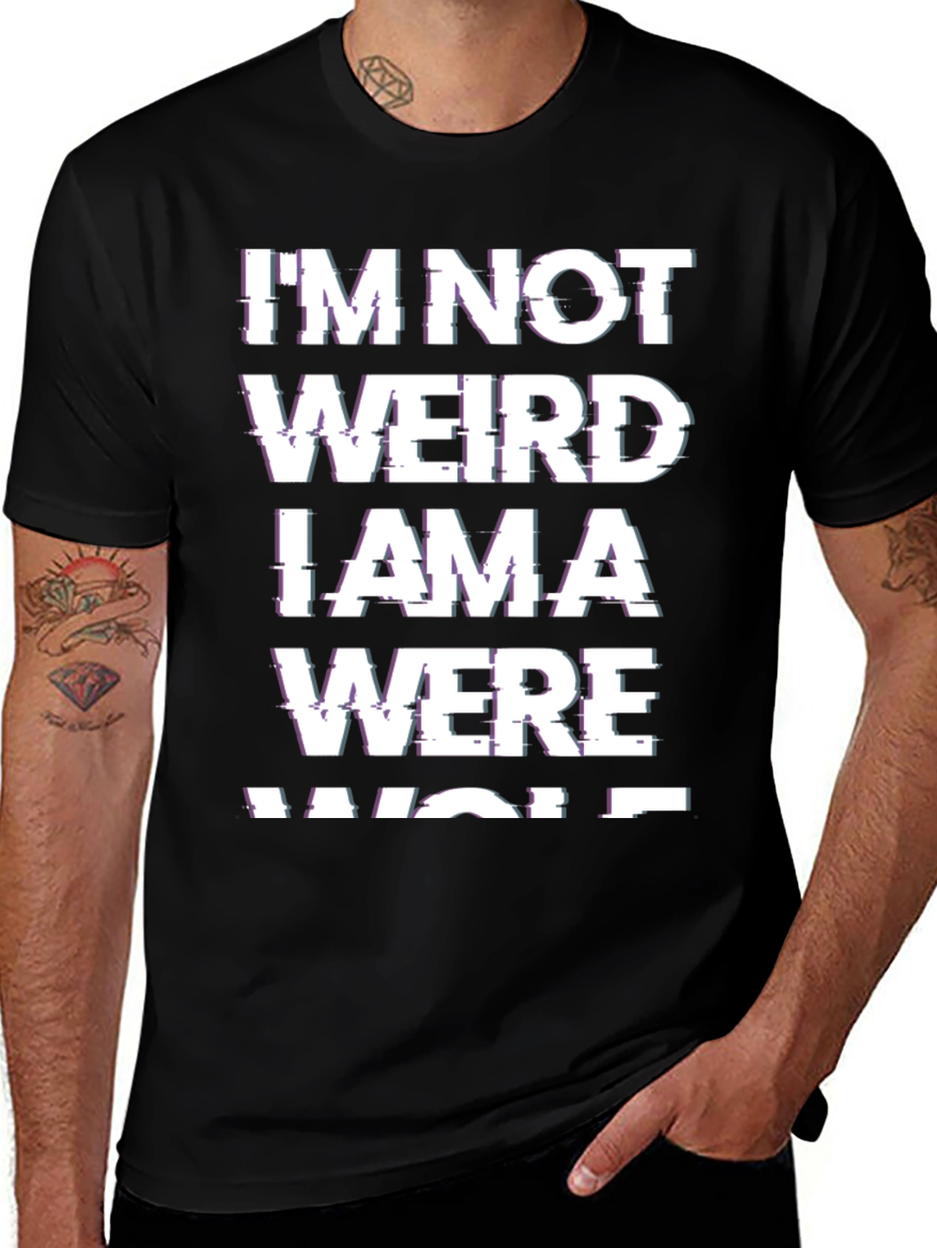 I'm Not Weird Werewolf T-Shirt - Novelty Tee