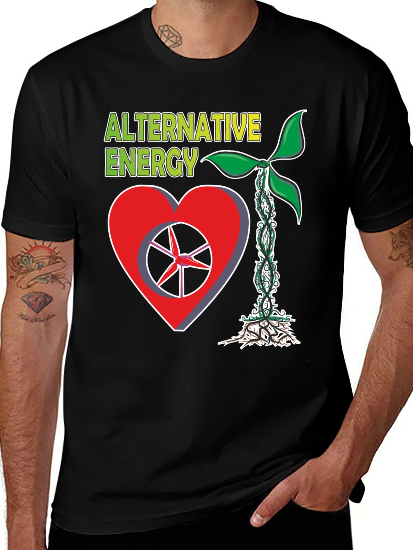 Variant 30 of Alternative Energy T-Shirt - Eco-Friendly Design