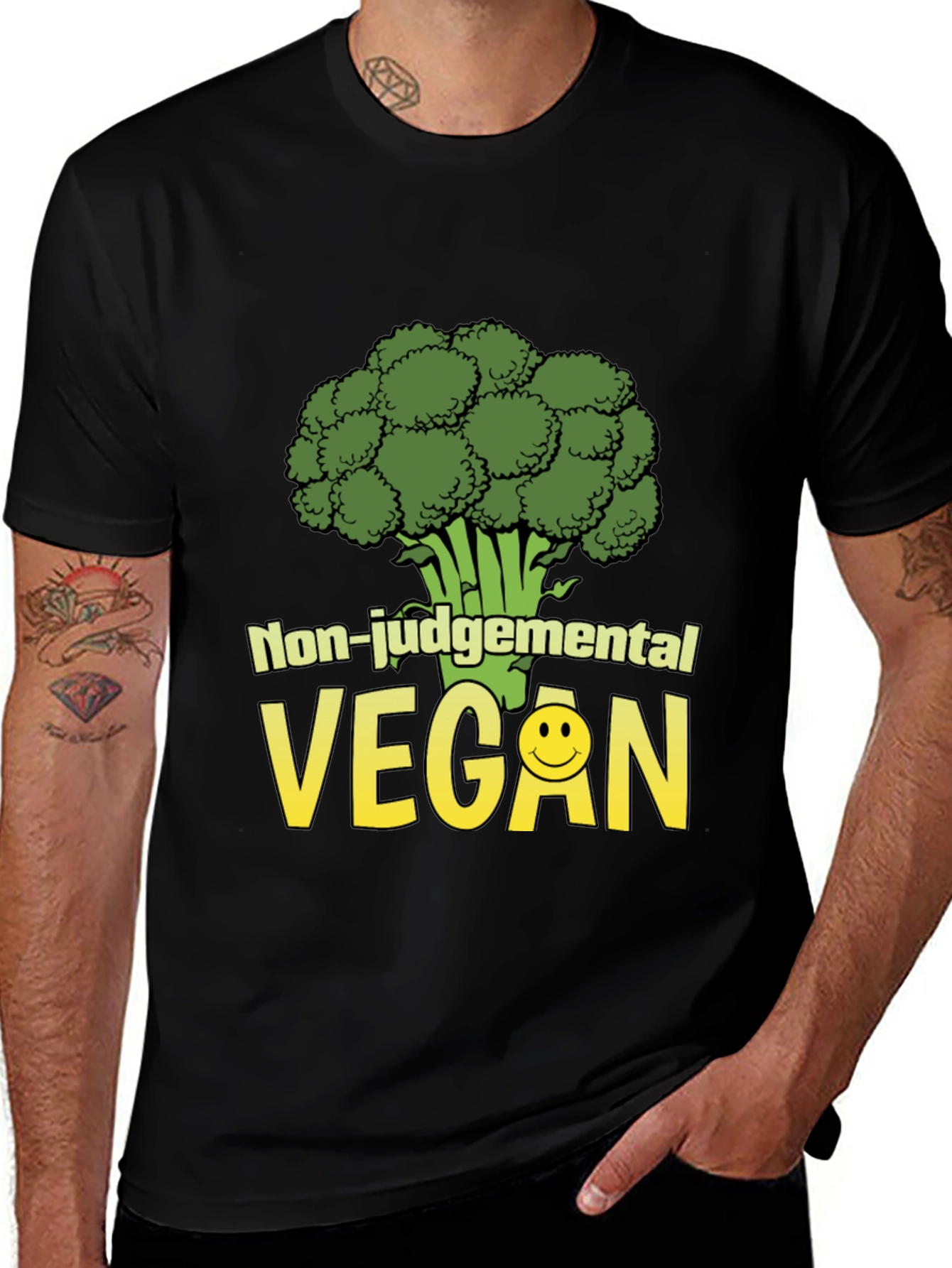 Non-Judgemental Vegan Graphic Tee
