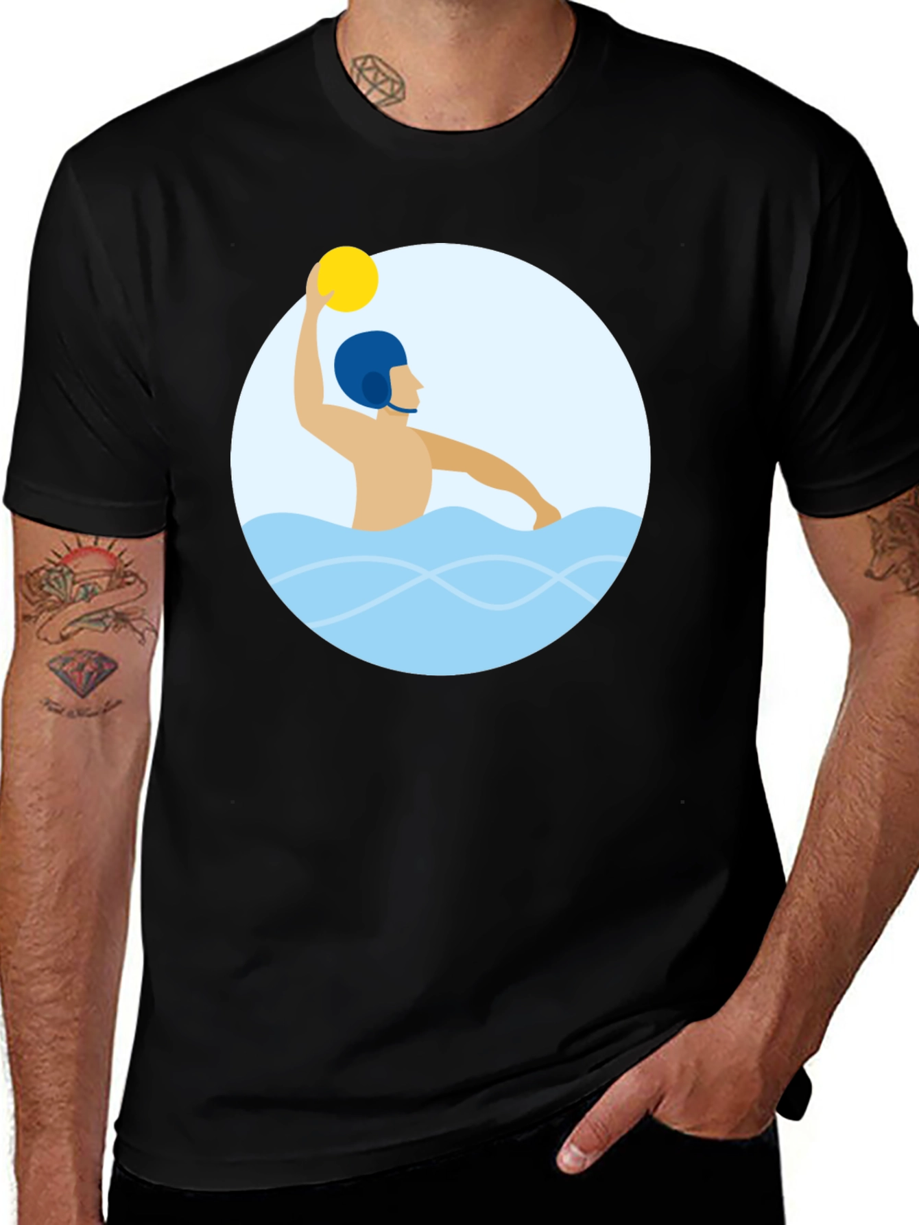 Variant 20 of Water Polo Player Graphic T-Shirt