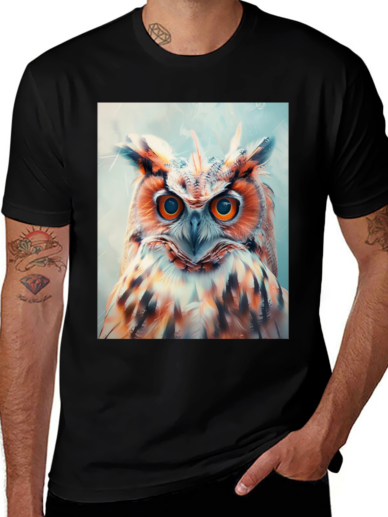 Variant 26 of Owl Graphic Print Tee