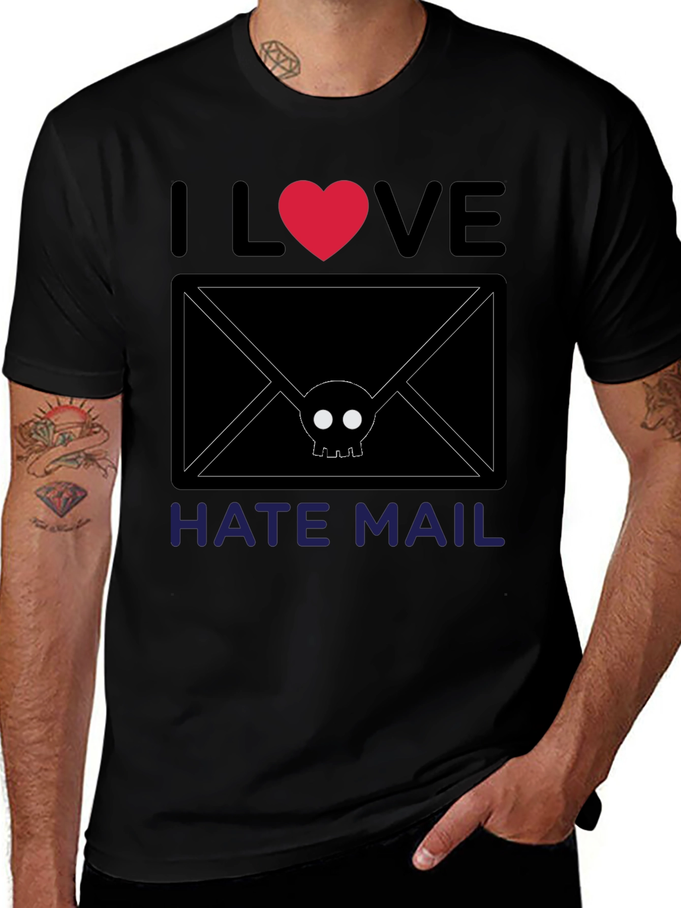 Variant 27 of I Love Hate Mail T-Shirt