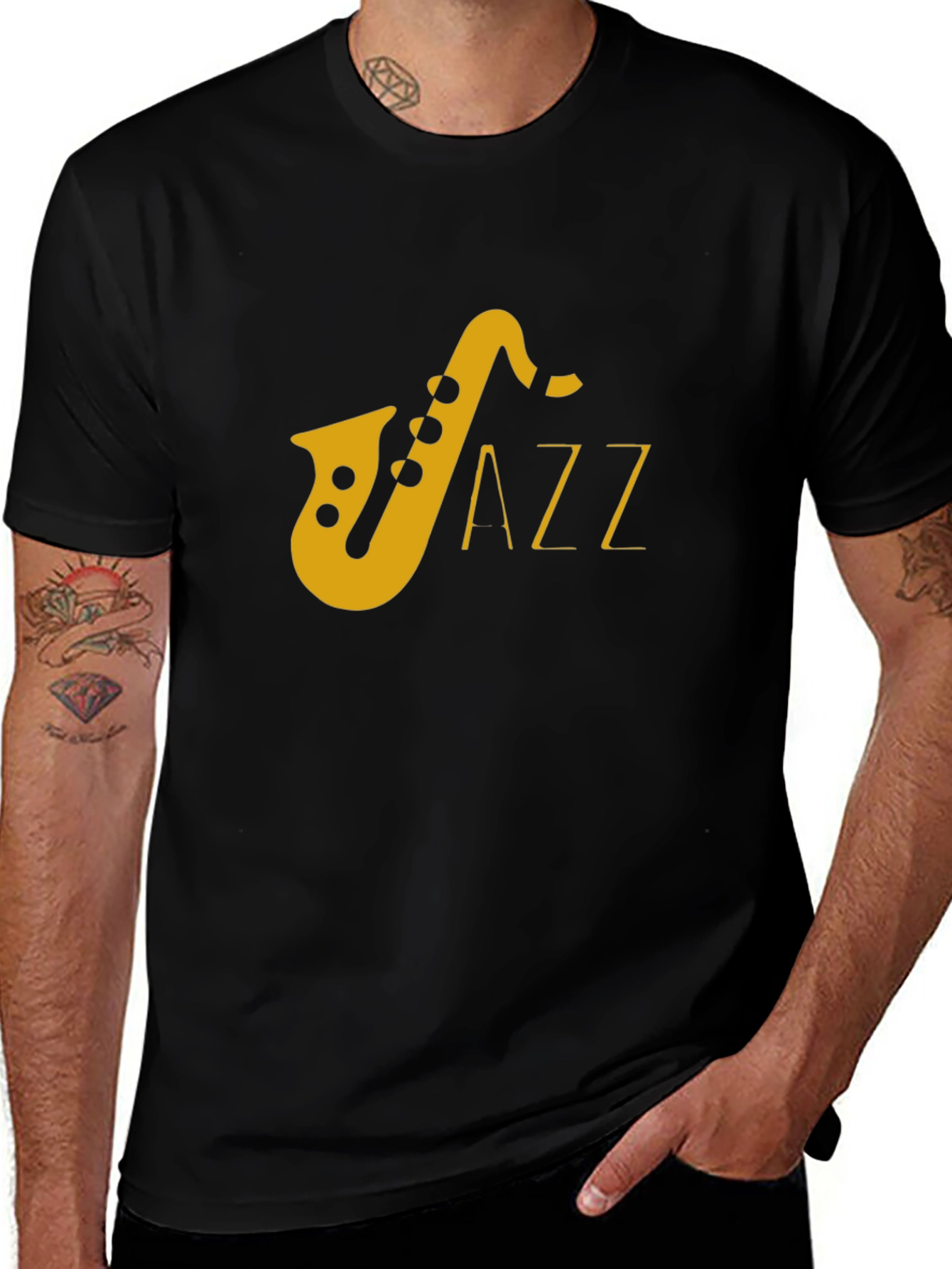 Variant 6 of Jazz Saxophone T-Shirt - Classic Music Tee