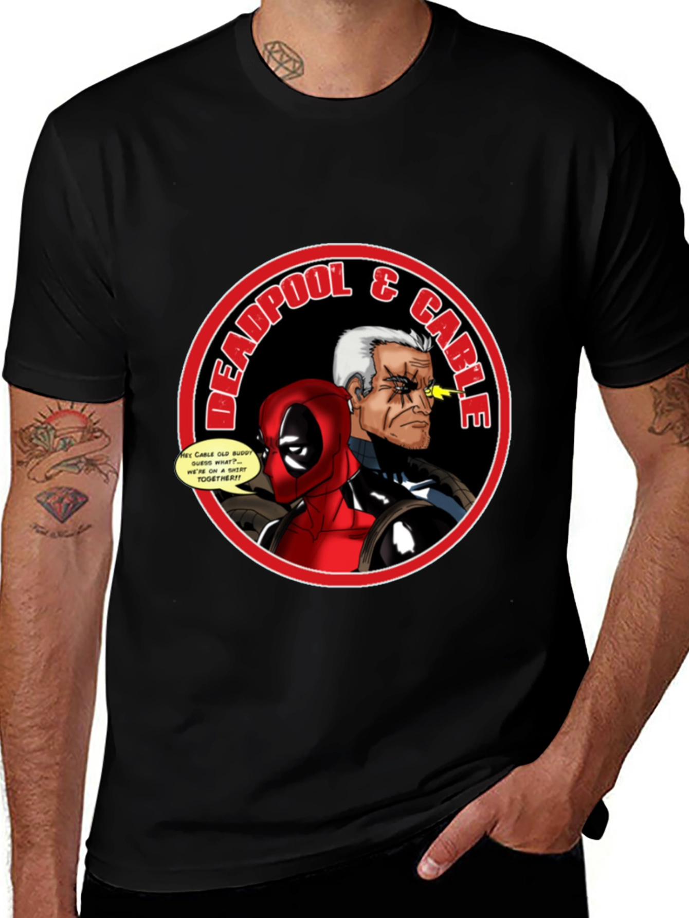 Deadpool & Cable T-Shirt: Superhero Comic Tee