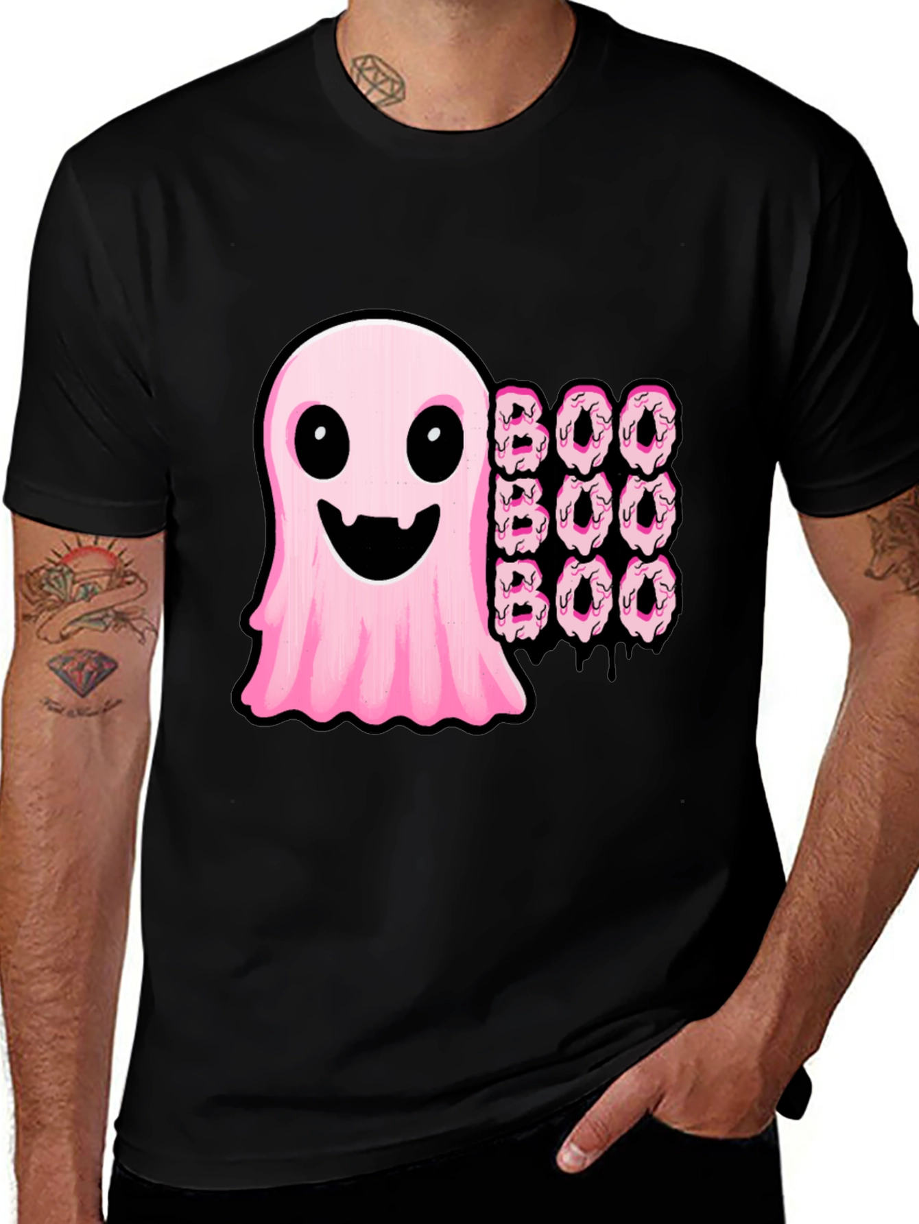 Variant 27 of Boo Ghost Donut Halloween Graphic T-Shirt