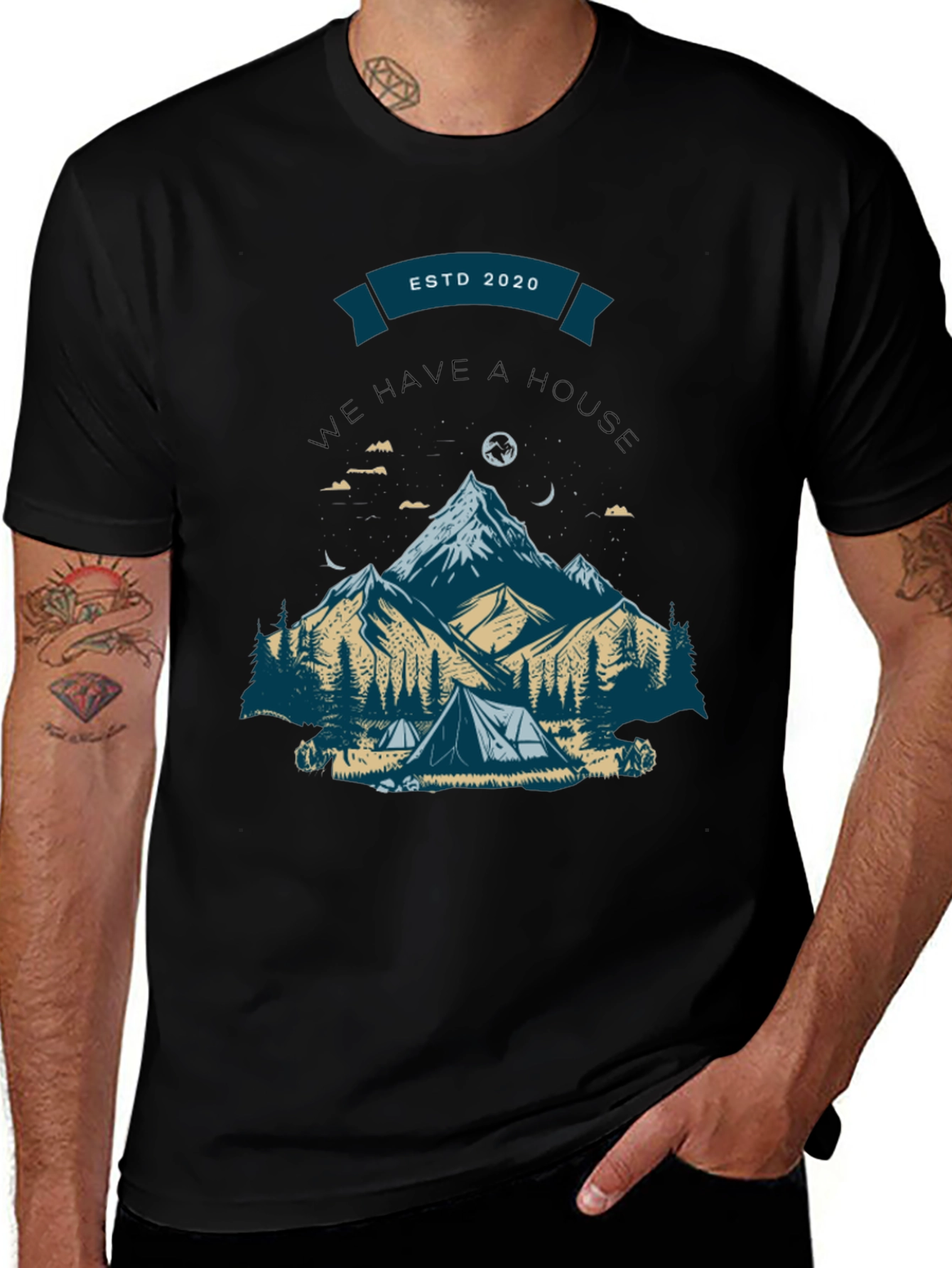 Mountain Camping Graphic Tee - ESTD 2020