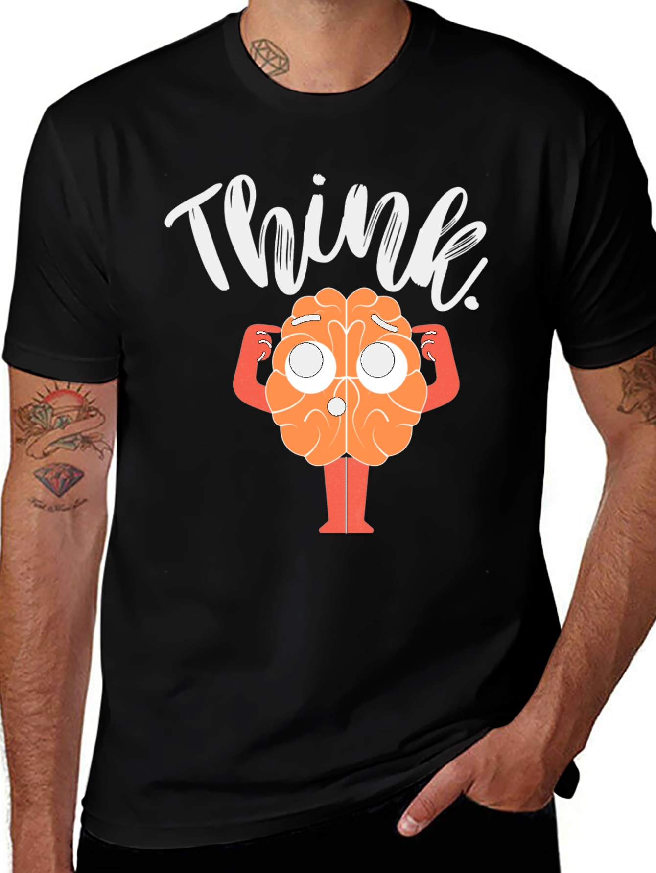Variant 18 of Think Brain Graphic T-Shirt