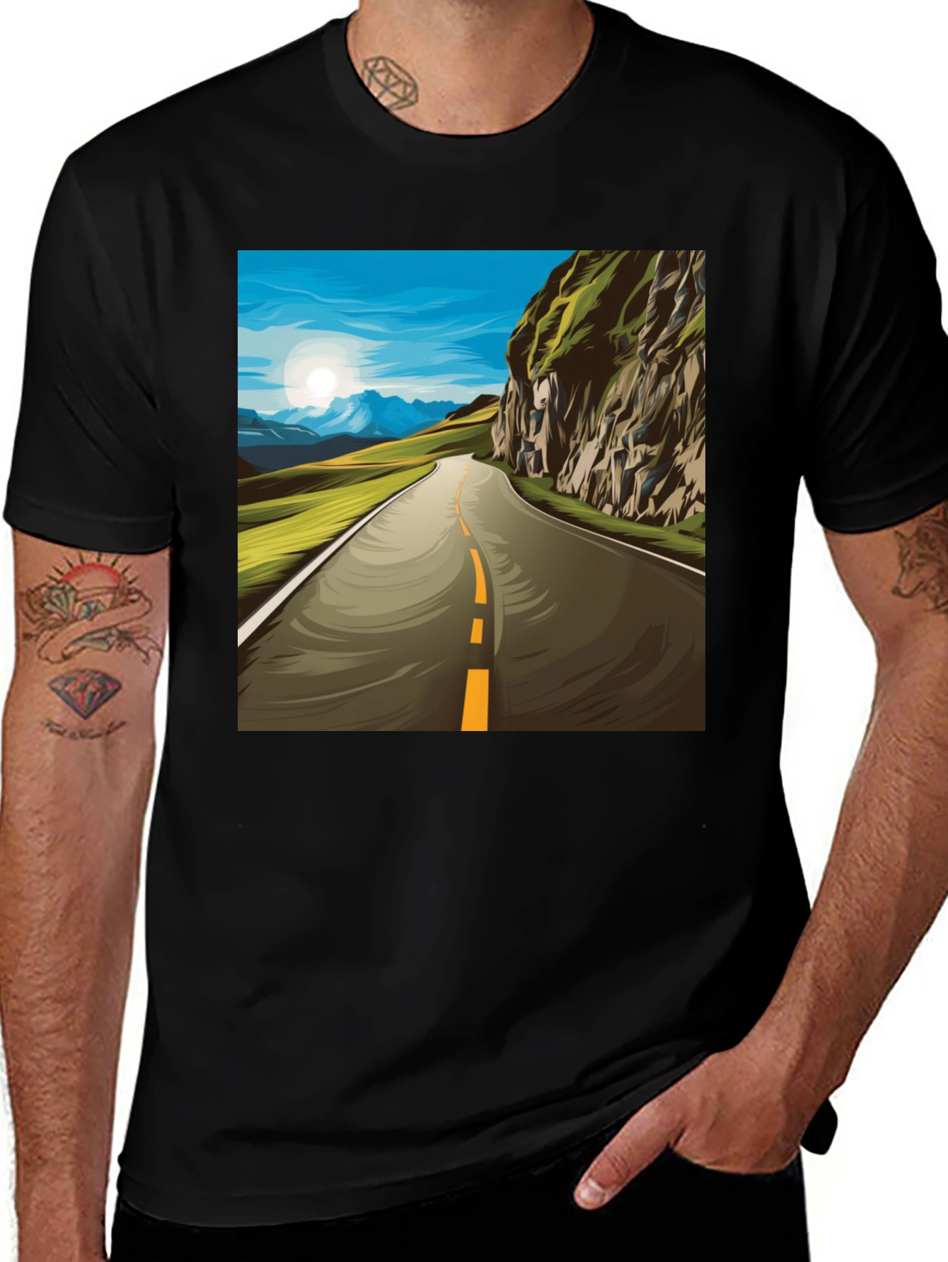 Variant 21 of Road Trip T-Shirt - Adventure Awaits!