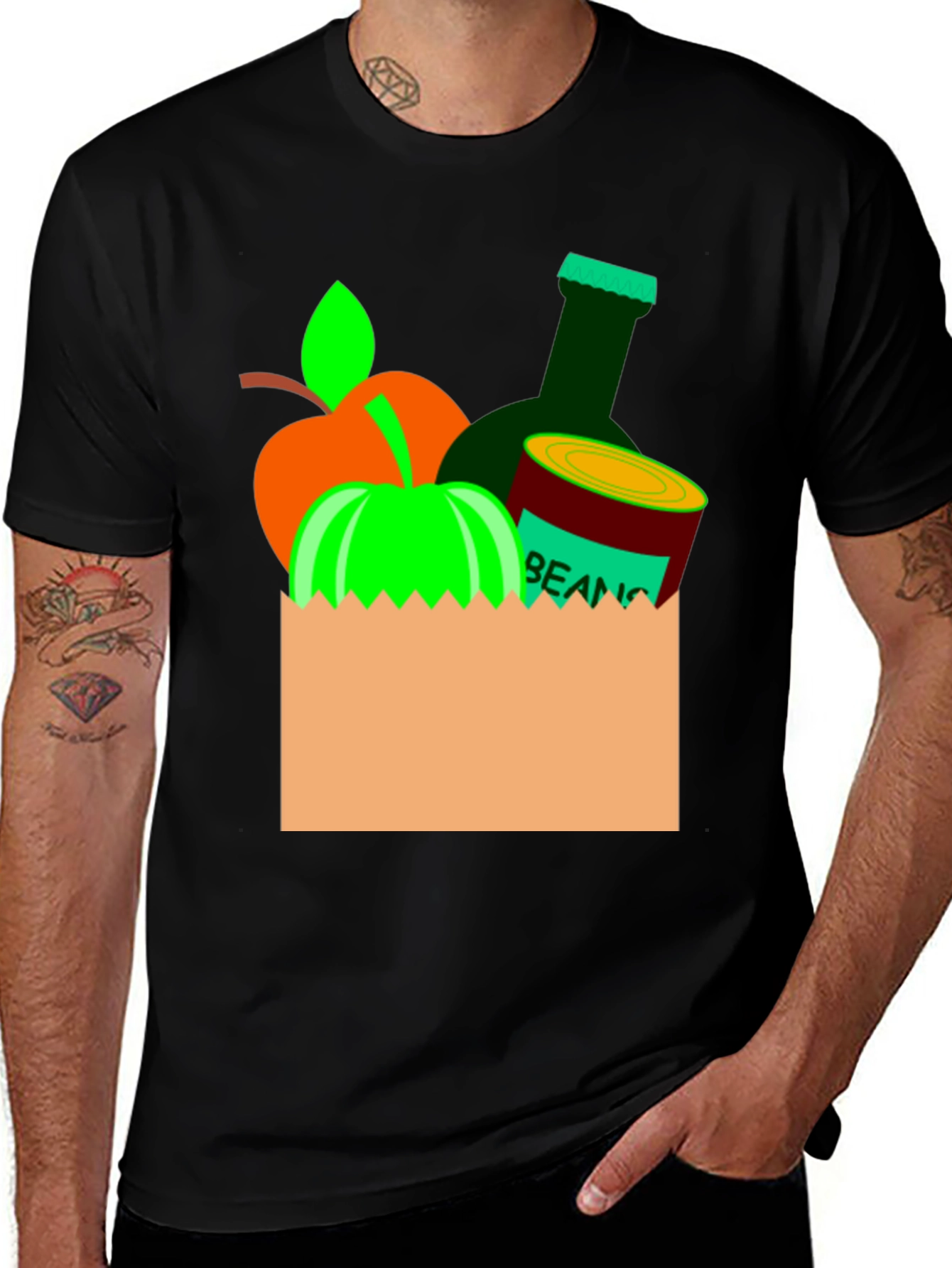 Variant 14 of Grocery Bag Graphic T-Shirt
