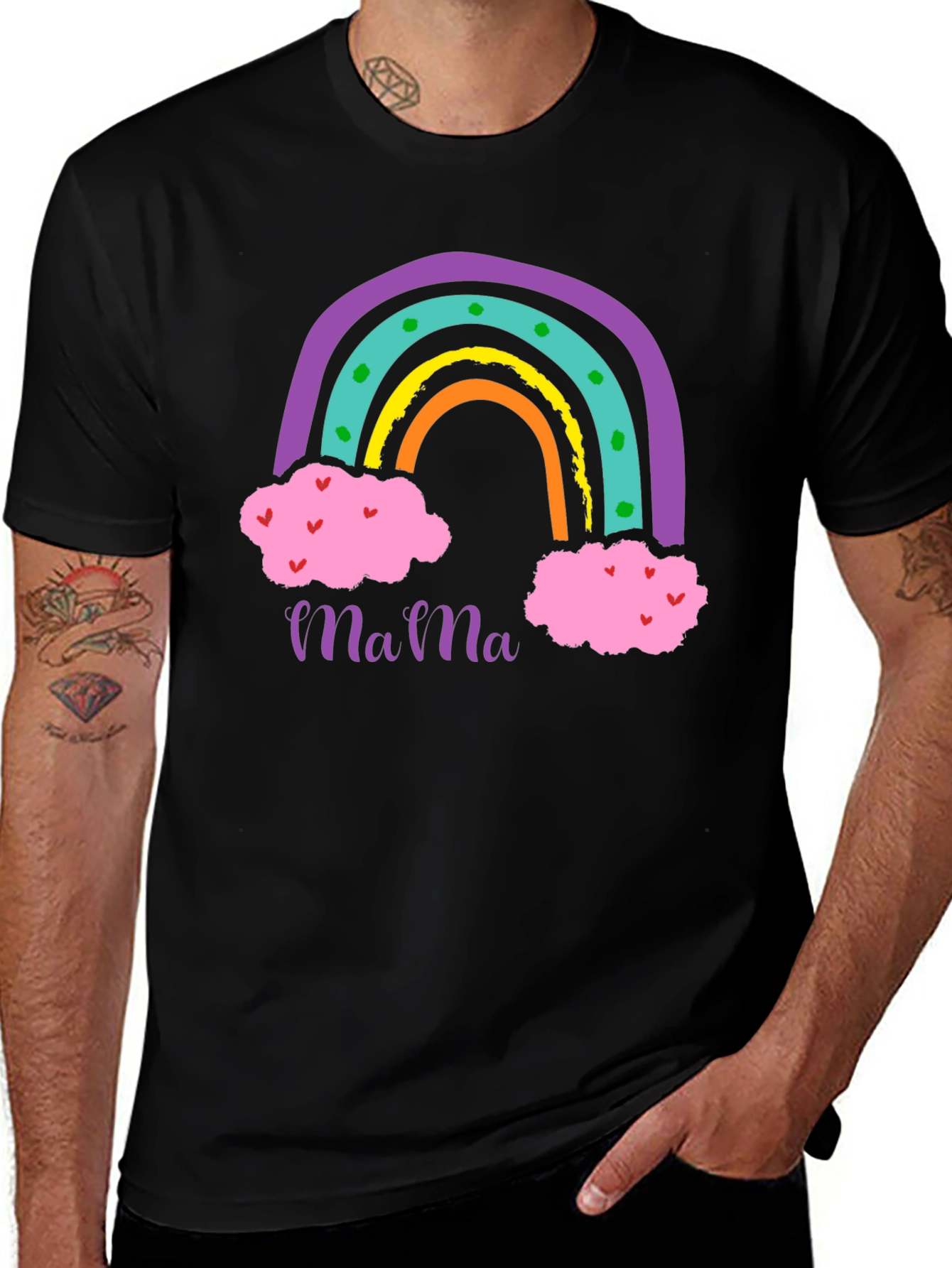 Variant 7 of Mama Rainbow Graphic T-Shirt