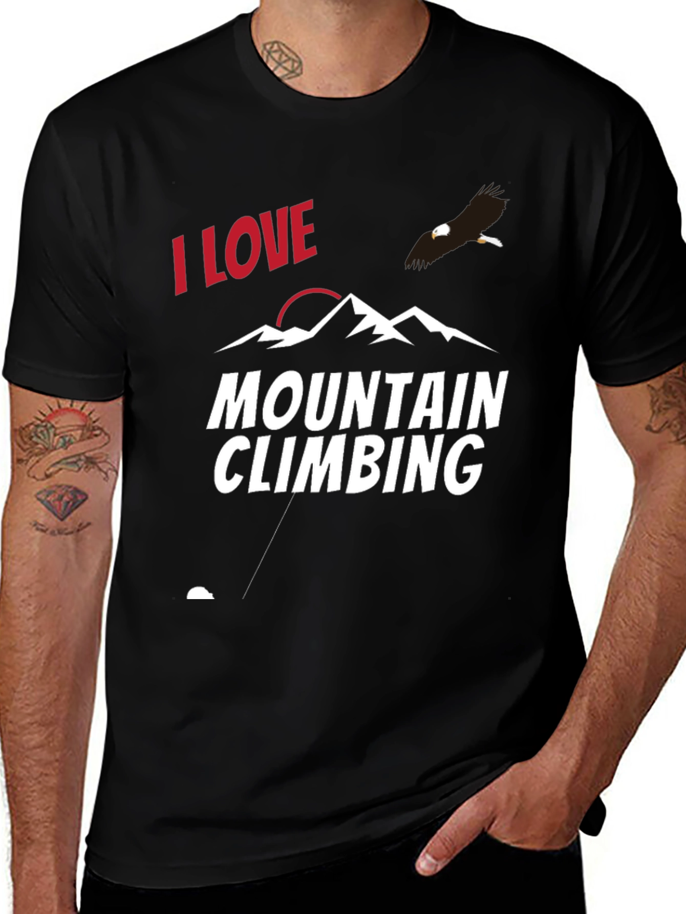 Variant 16 of I Love Mountain Climbing Graphic T-Shirt