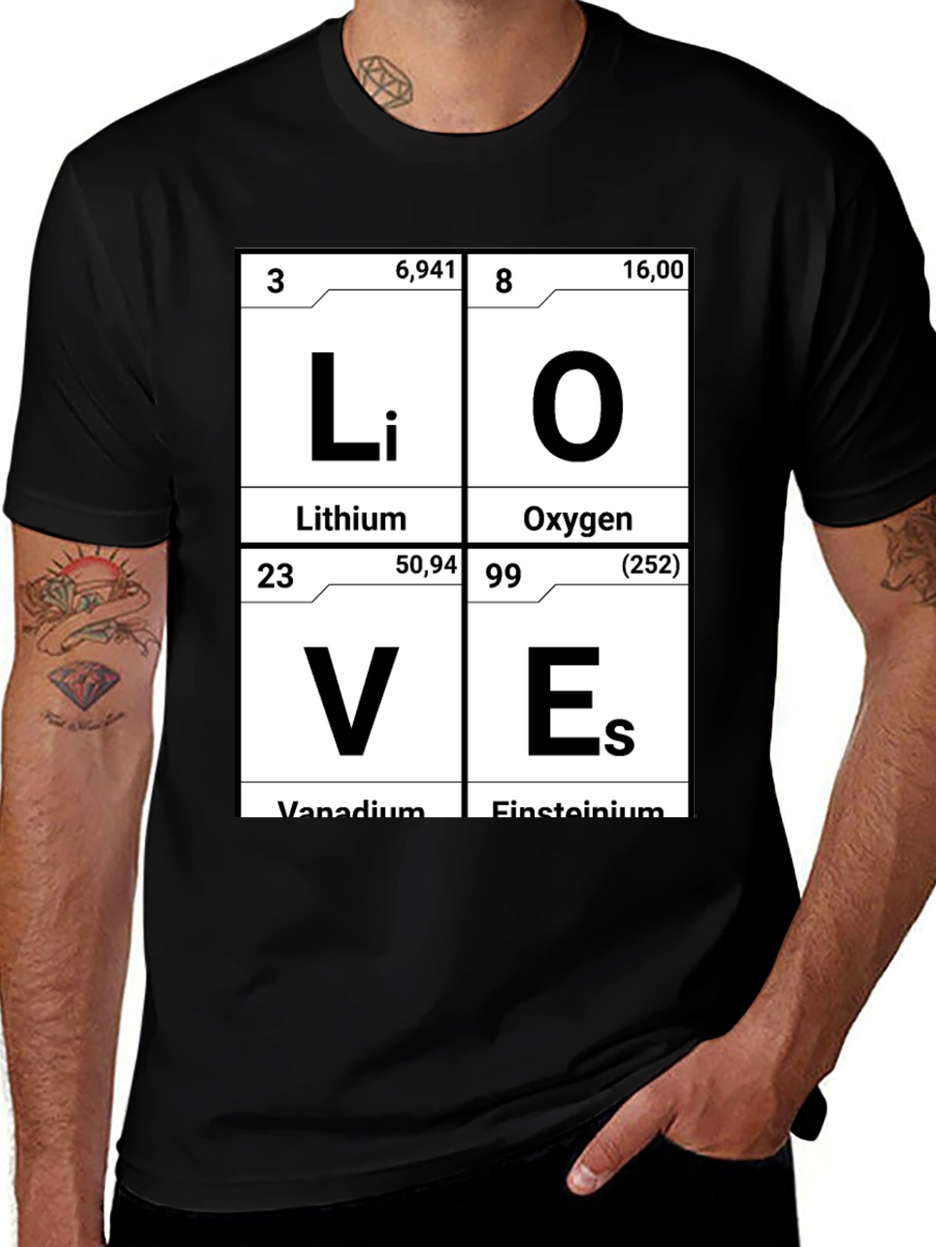 Periodic Table of Love T-Shirt