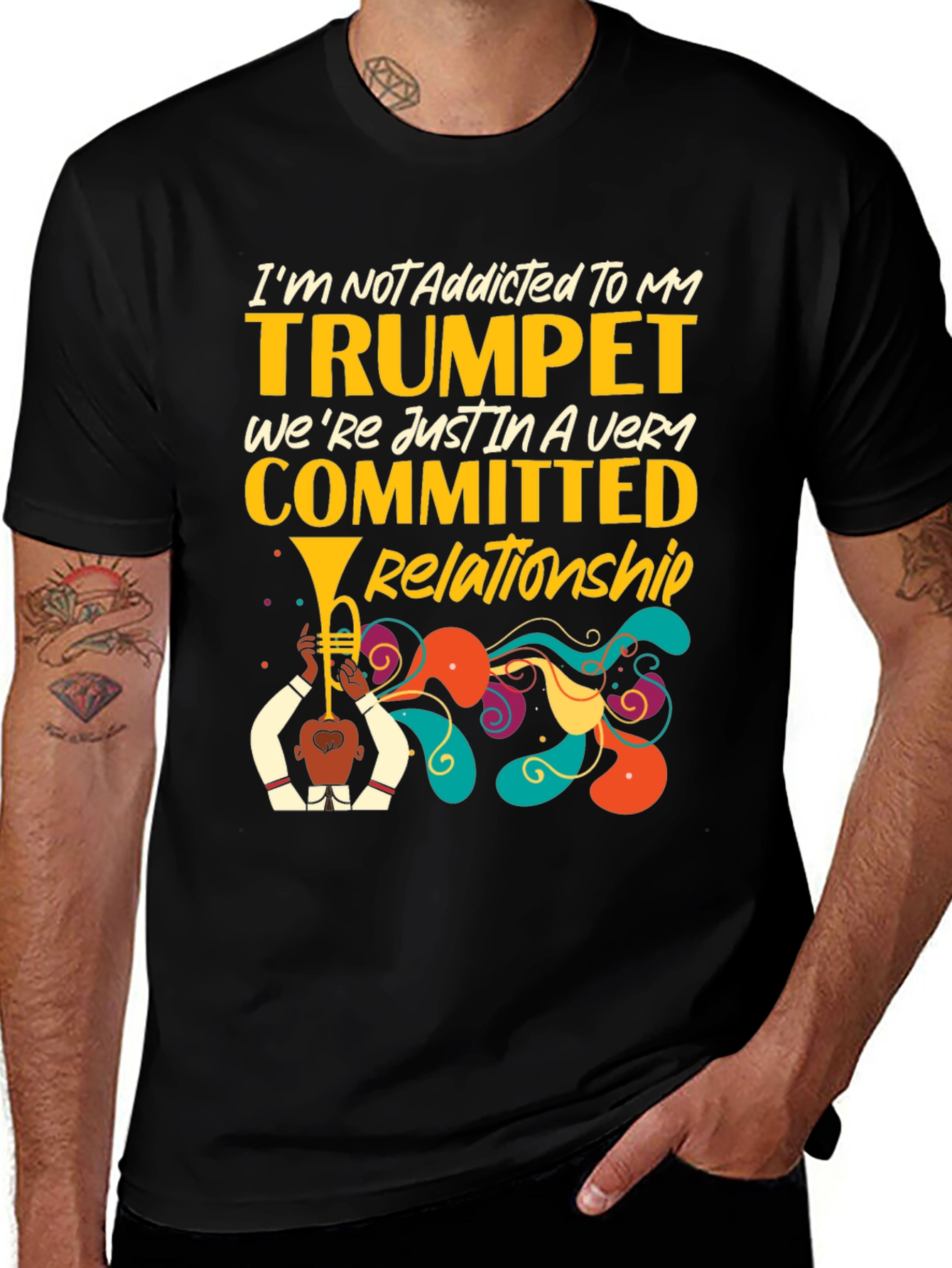 Variant 5 of Trumpet Lover Tee - Very Committed Relationship T-Shirt