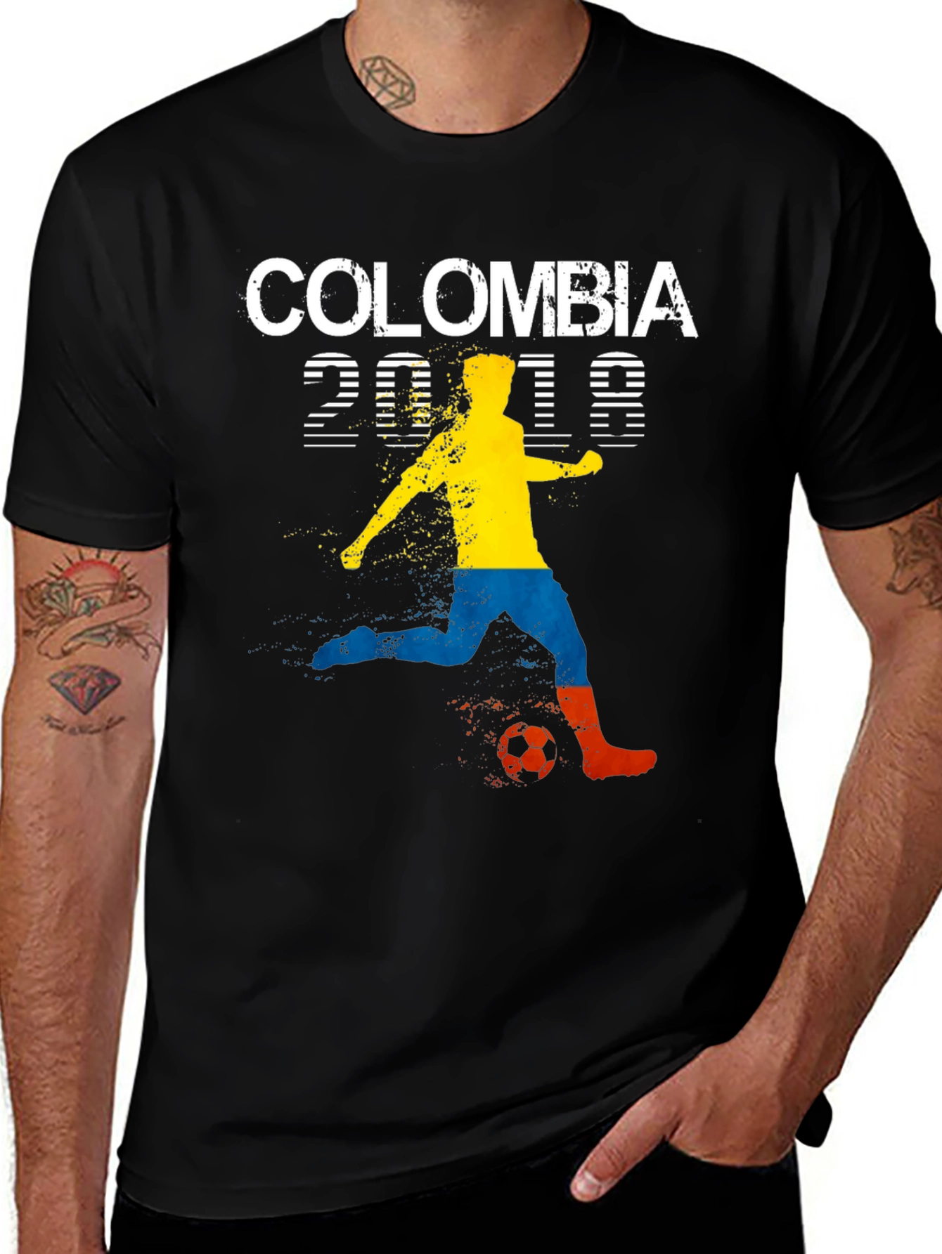 Variant 22 of Colombia 2018 Soccer Fan T-Shirt