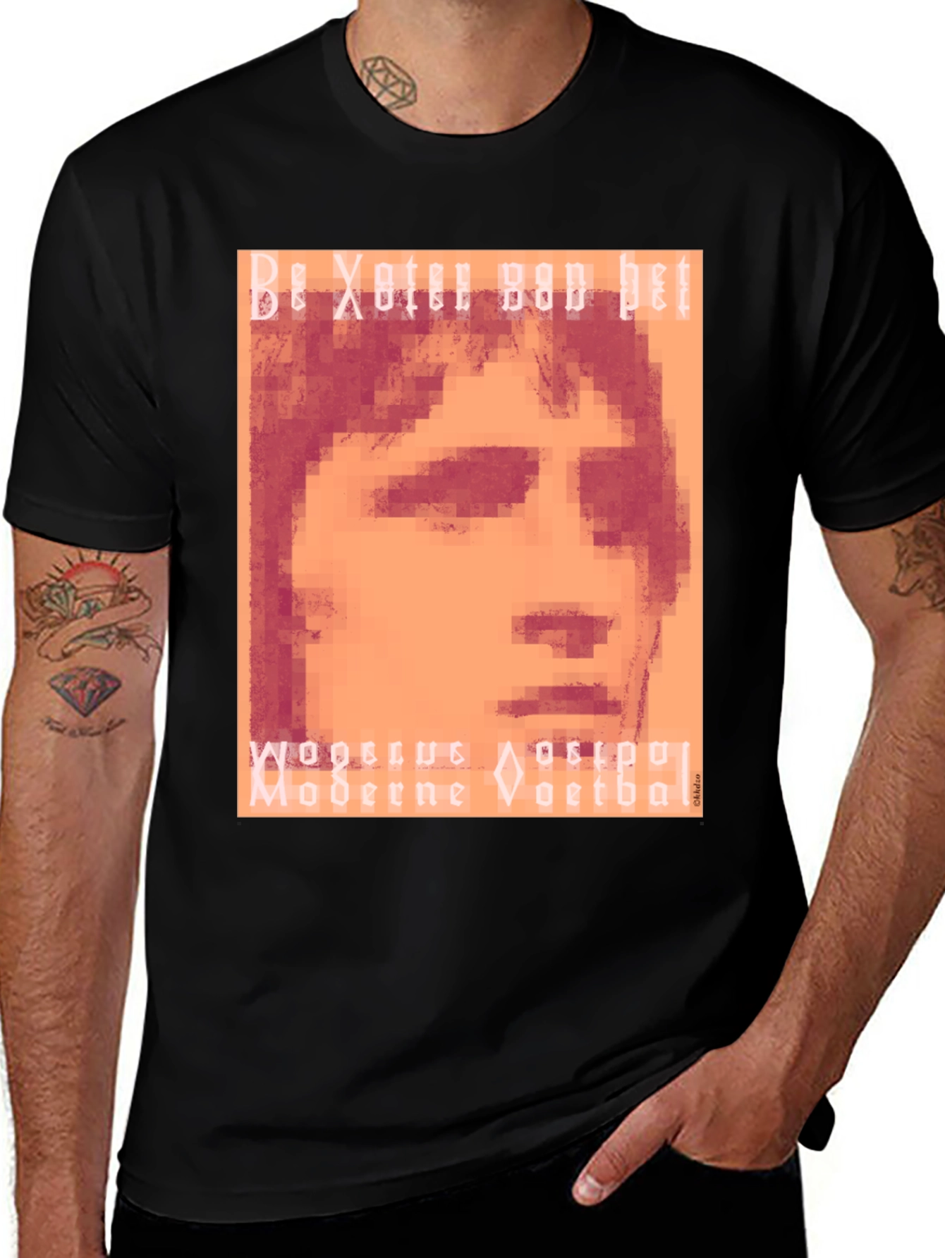 Variant 29 of Pixelated Portrait Graphic Tee