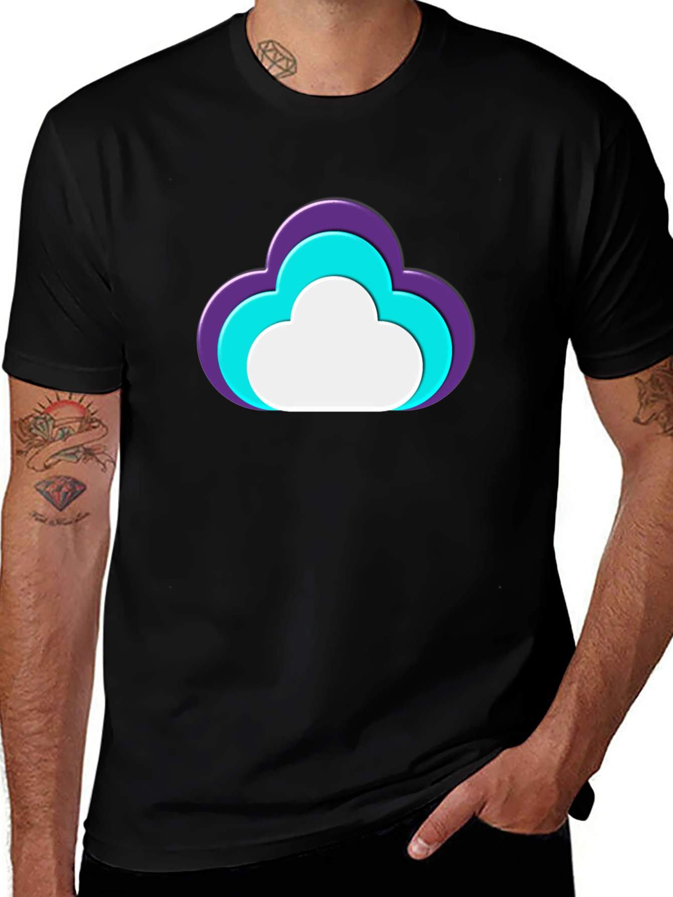Cloud Graphic T-Shirt - Soft Cotton Blend