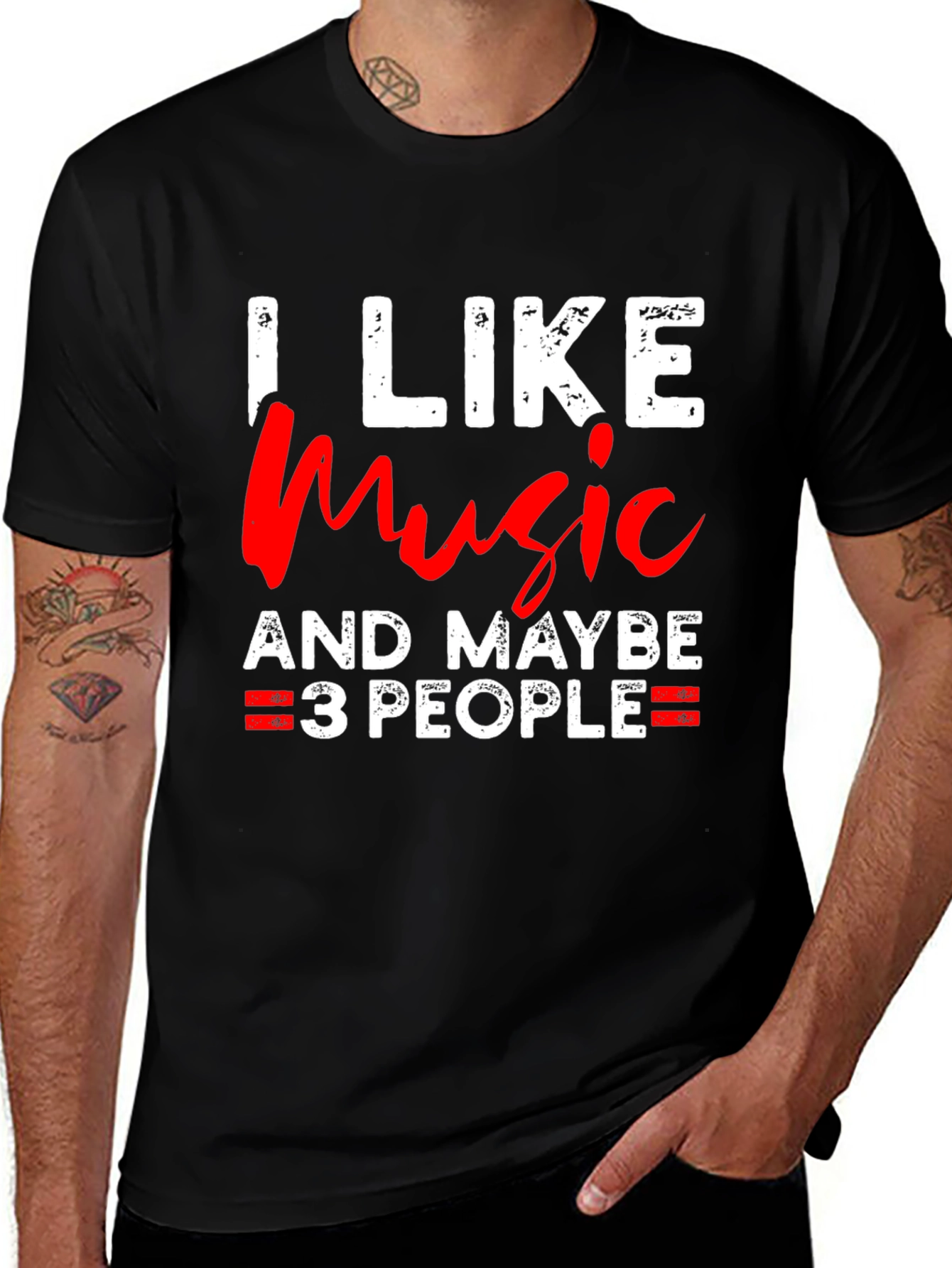 Variant 6 of I Like Music And Maybe 3 People T-Shirt