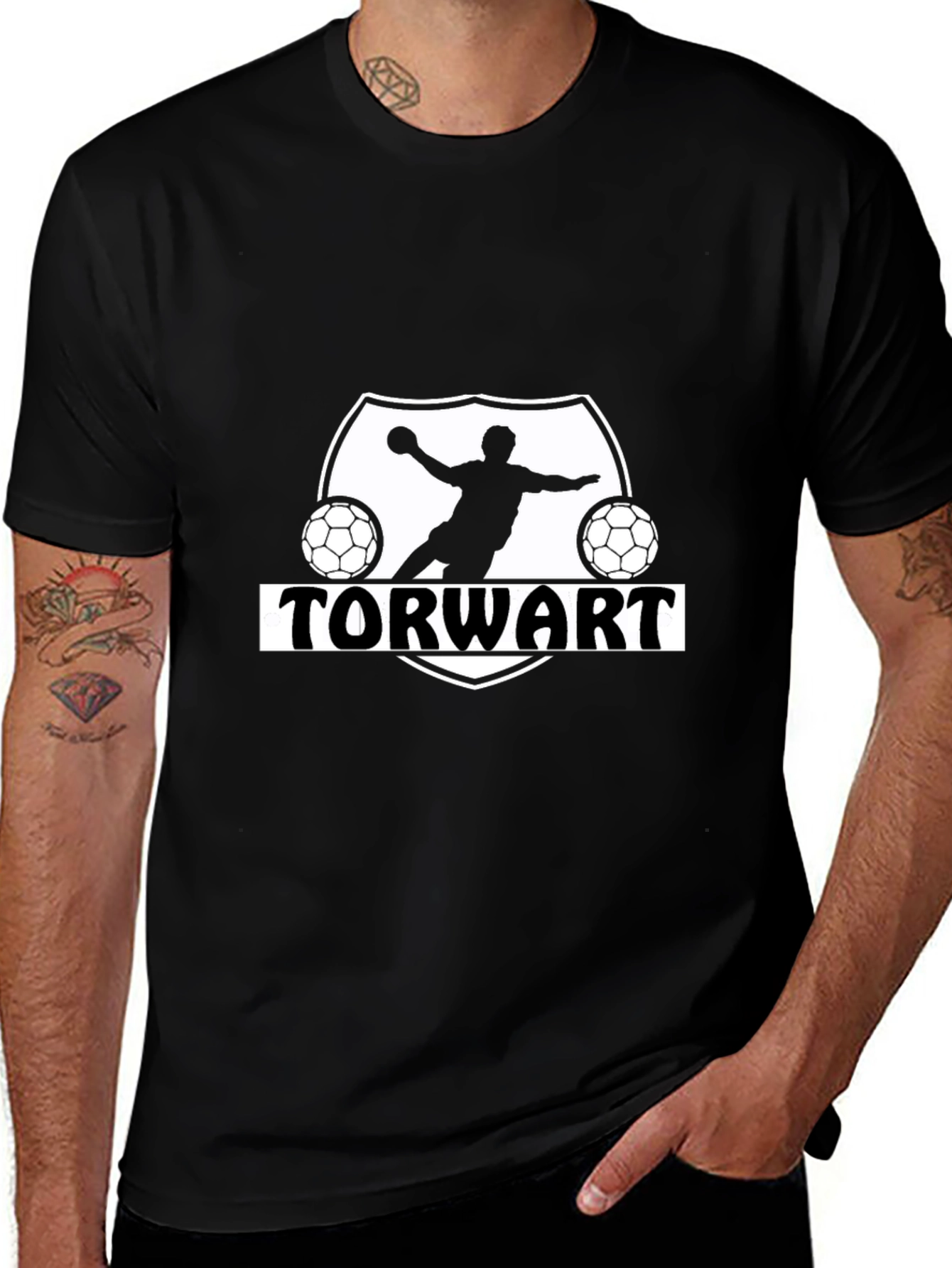 Torwart Handball T-Shirt - Black Graphic Tee
