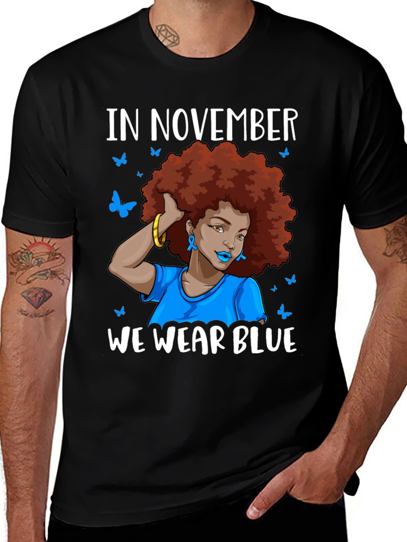 Variant 26 of In November We Wear Blue T-Shirt