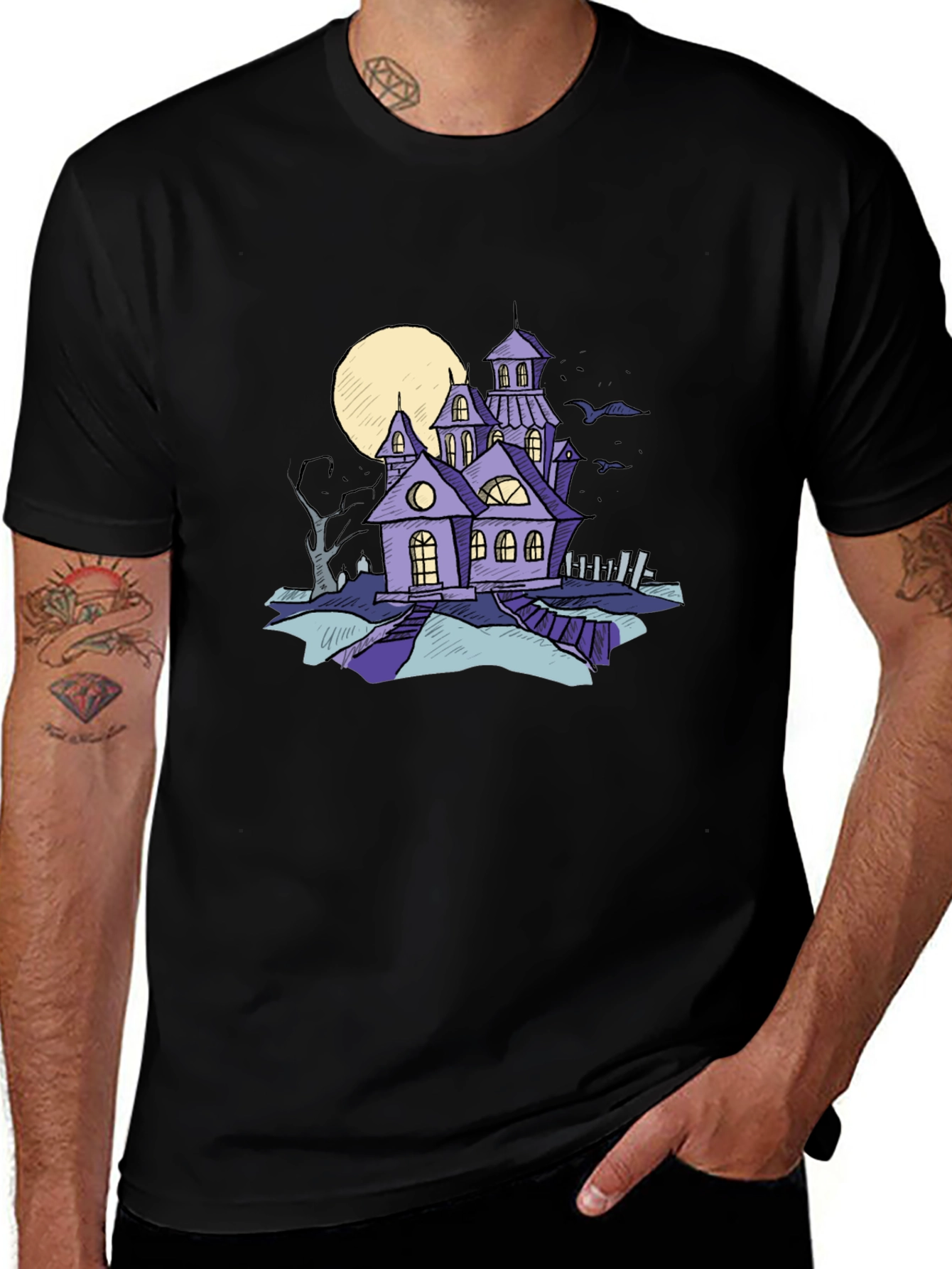 Variant 12 of Haunted House Graphic Tee