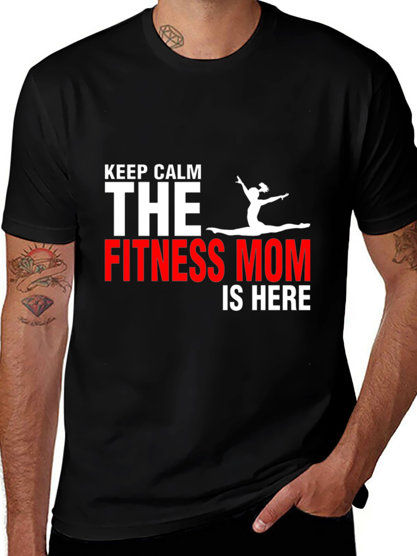 Variant 12 of Fitness Mom T-Shirt - Keep Calm Gym Motivation