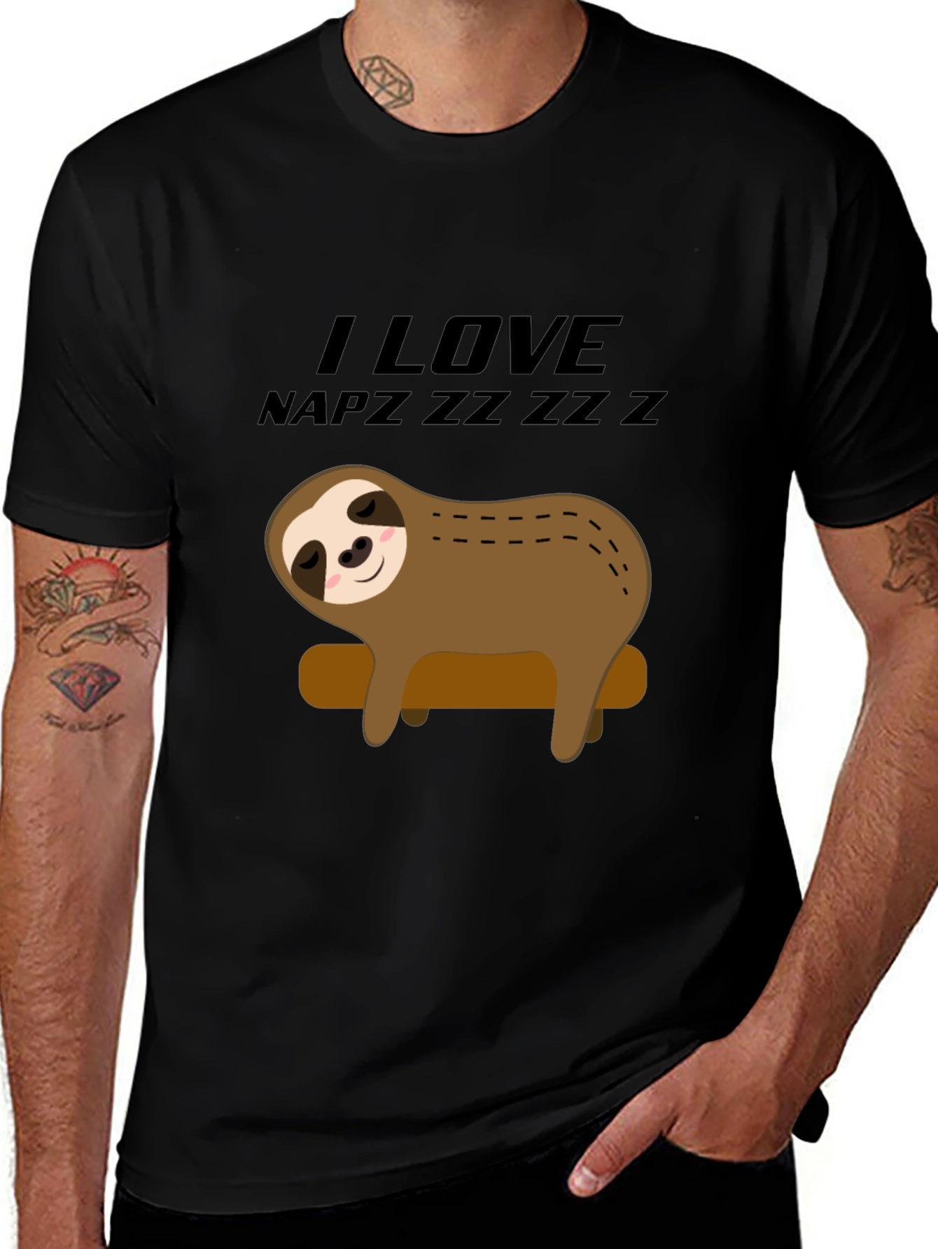 Variant 5 of I Love Napz Sloth T-Shirt - Relaxed Fit