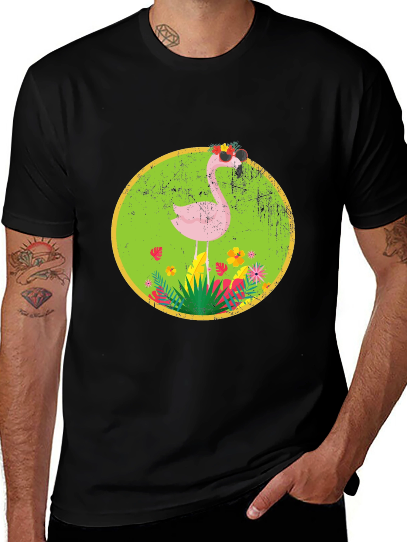 Variant 15 of Tropical Flamingo Graphic Tee