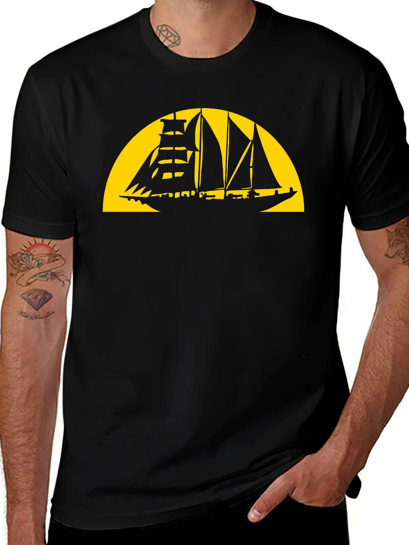 Variant 13 of Sailing Ship Graphic T-Shirt