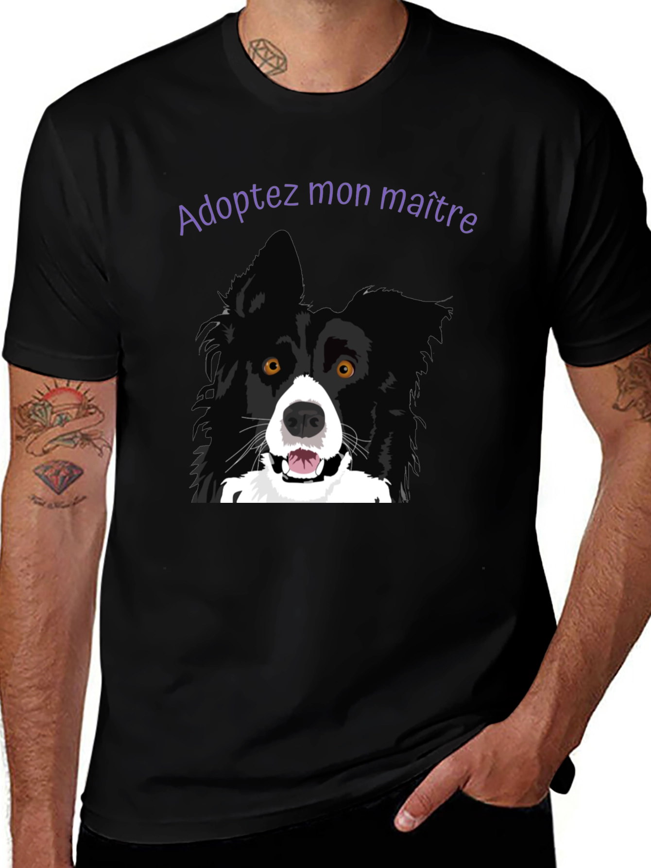Variant 12 of Adopt My Human T-Shirt - Funny Dog Lover Tee